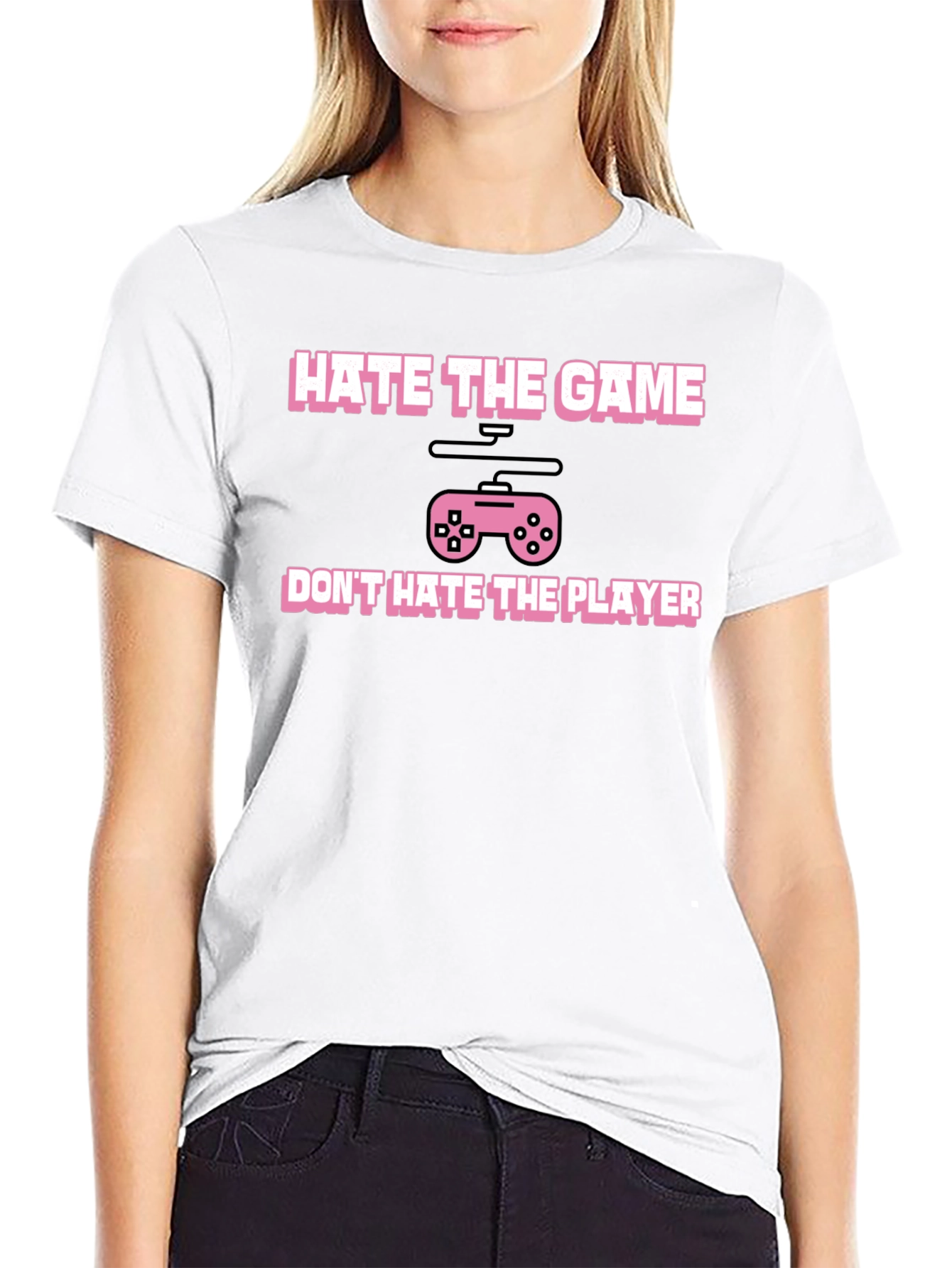 Hate The Game Not The Player Black T-Shirt