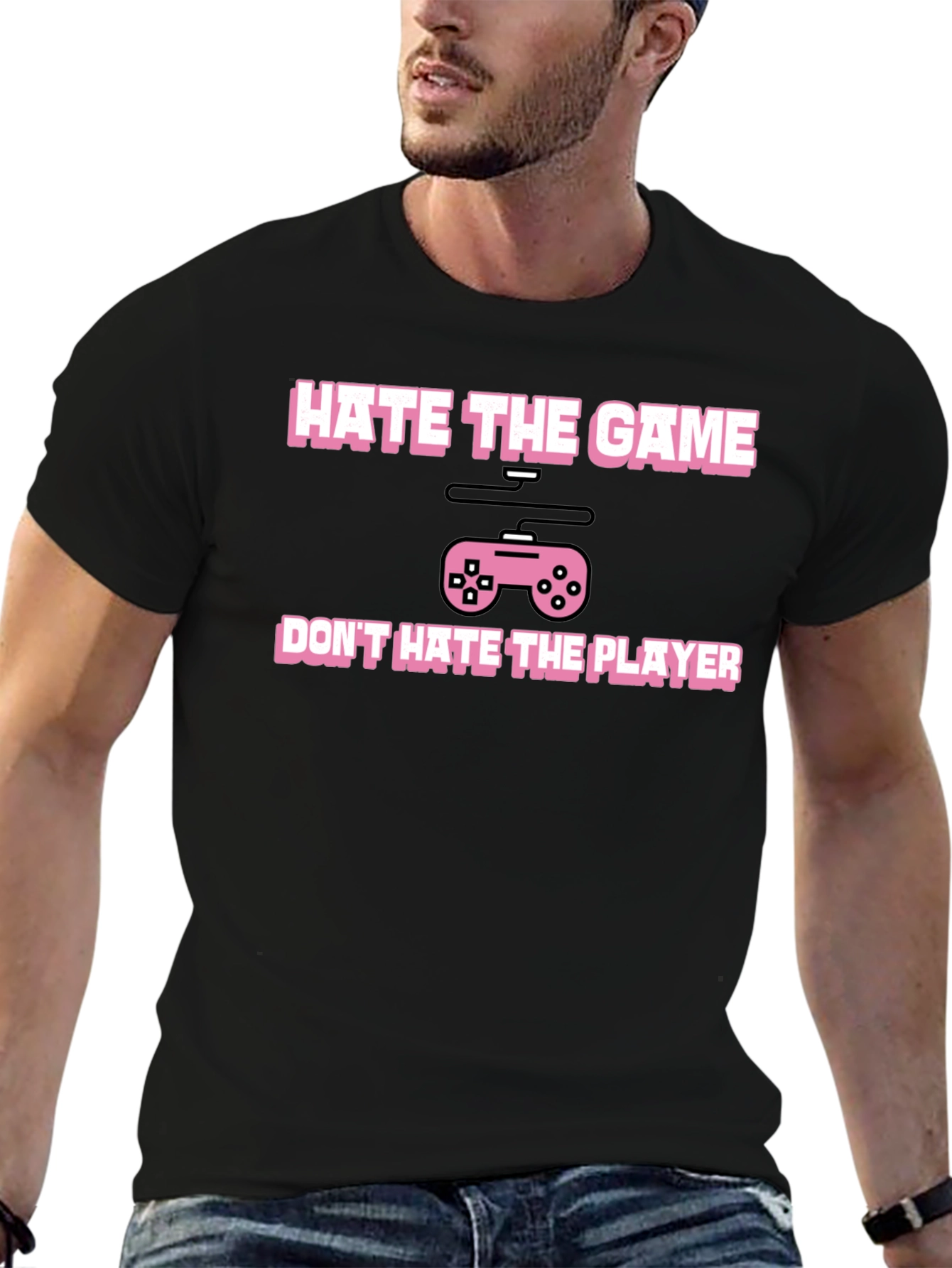 Hate The Game Not The Player Black T-Shirt