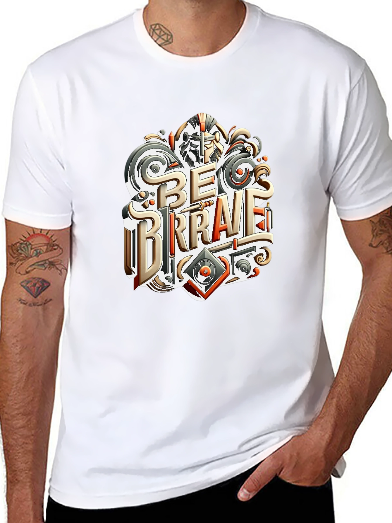 Be Brave Graphic T-Shirt - Black