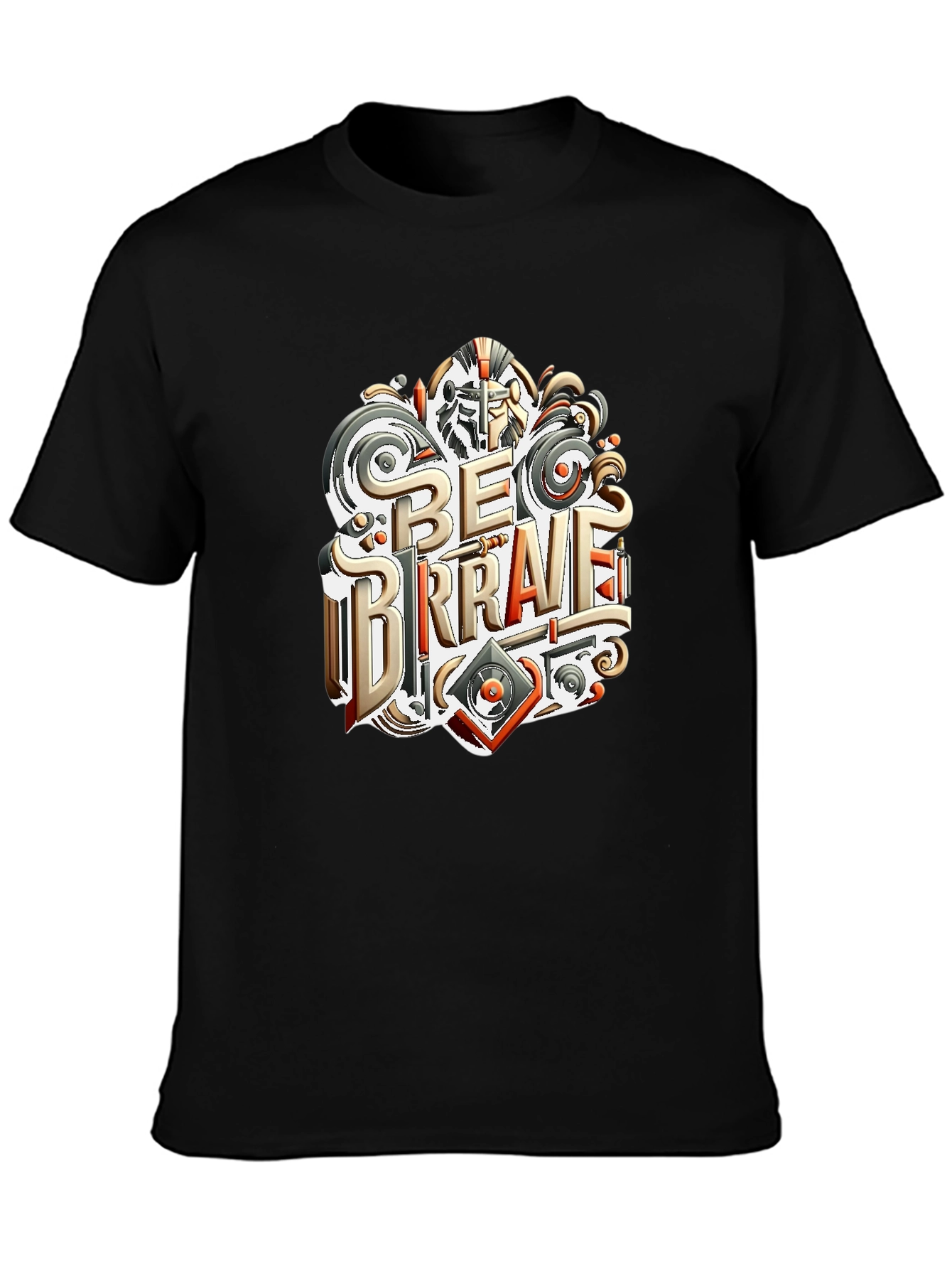 Be Brave Graphic T-Shirt - Black