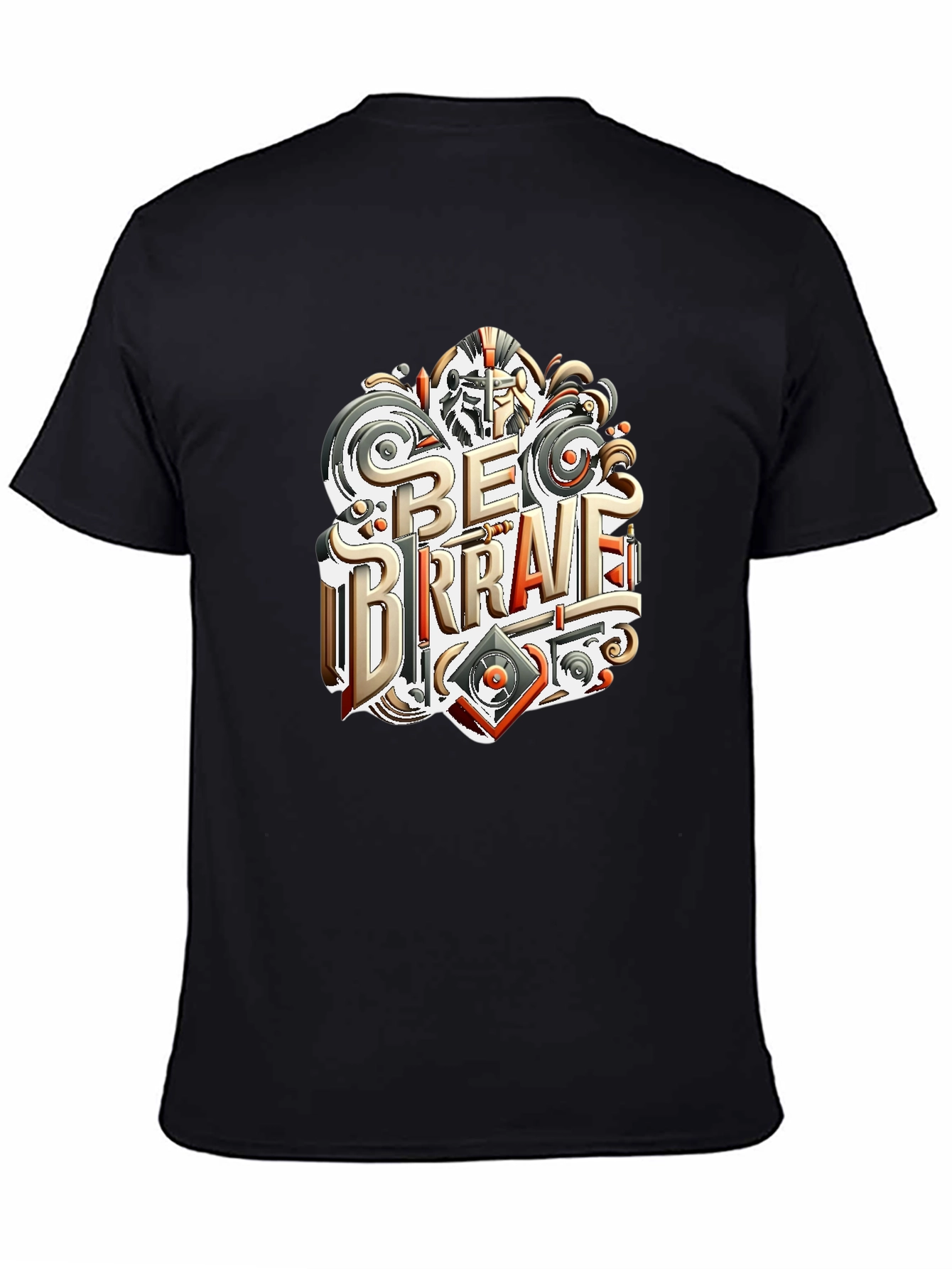 Be Brave Graphic T-Shirt - Black