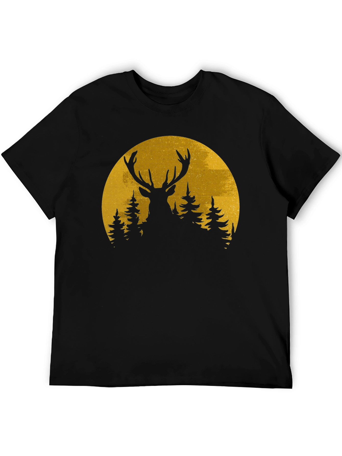 Deer Silhouette Moon Graphic Tee