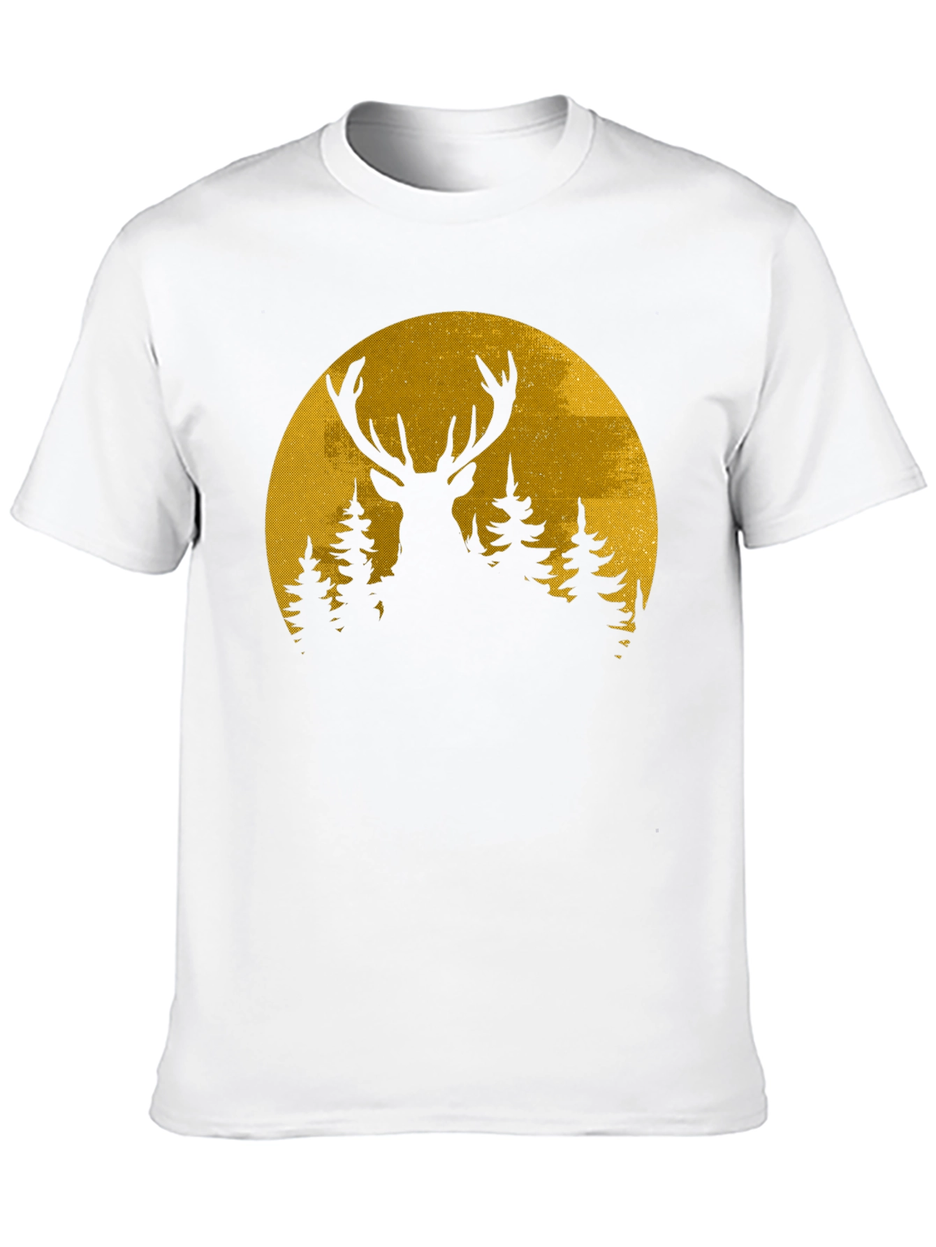 Deer Silhouette Moon Graphic Tee
