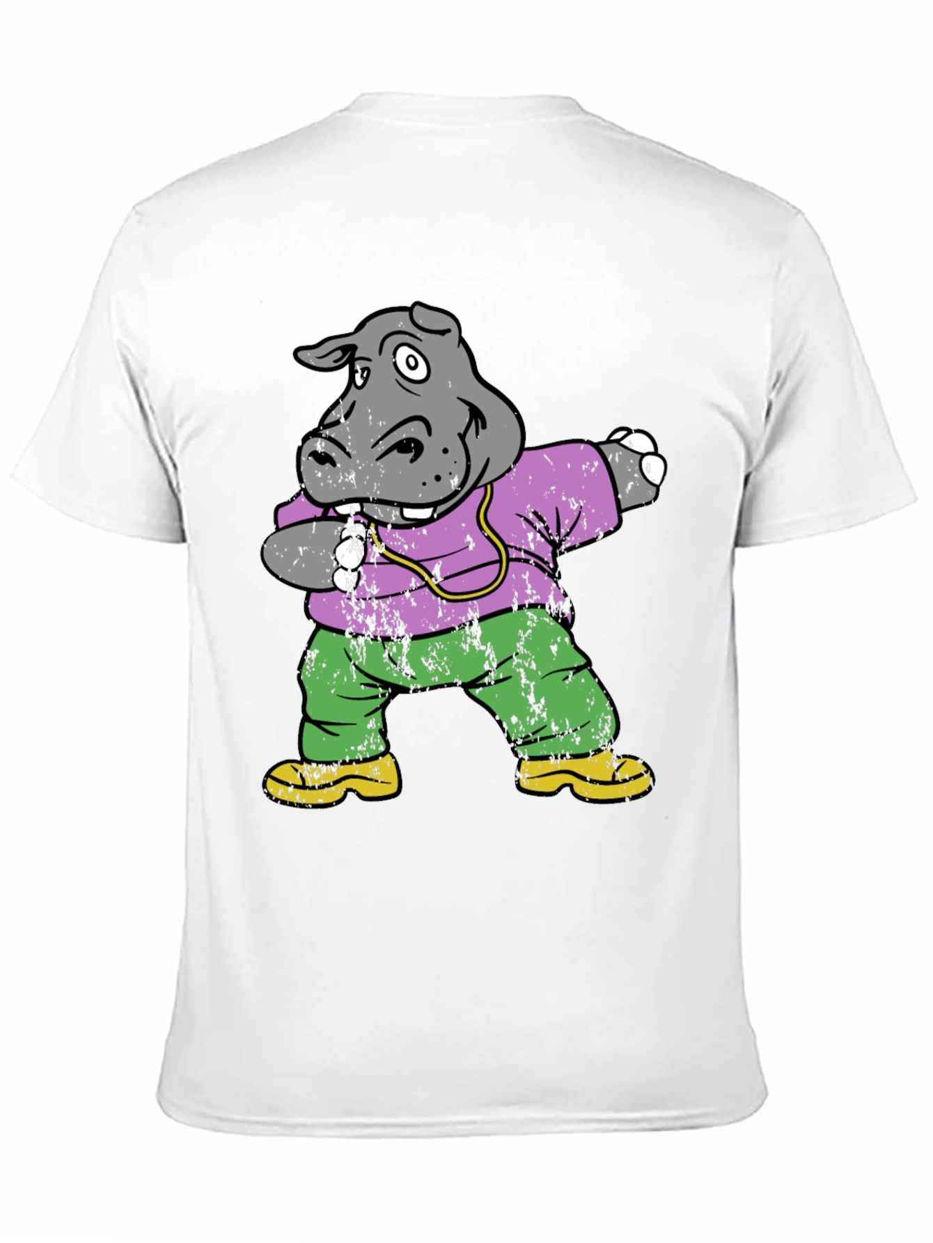 Dabbing Hippo Graphic Tee - Cool & Fun