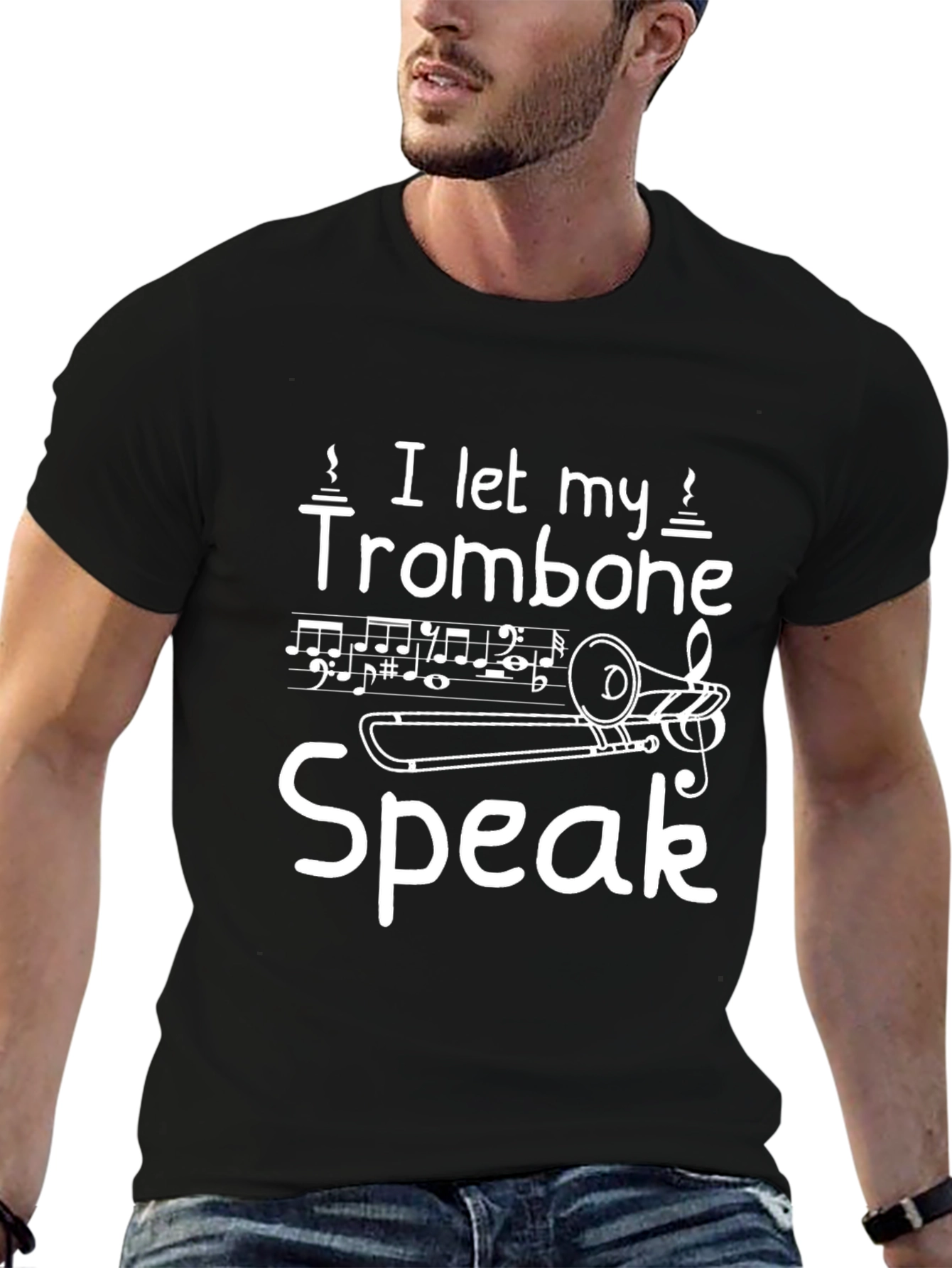 I Let My Trombone Speak T-Shirt Music Lover Tee