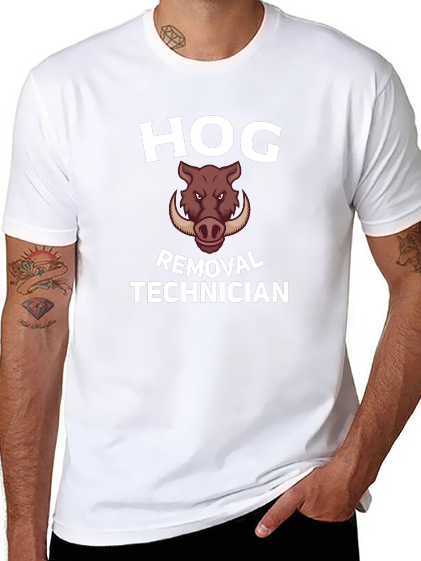 Hog Removal Technician Graphic T-Shirt