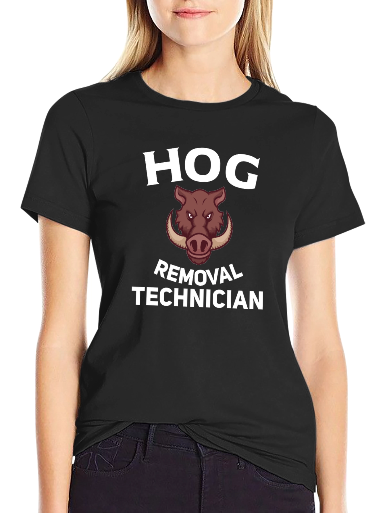 Hog Removal Technician Graphic T-Shirt