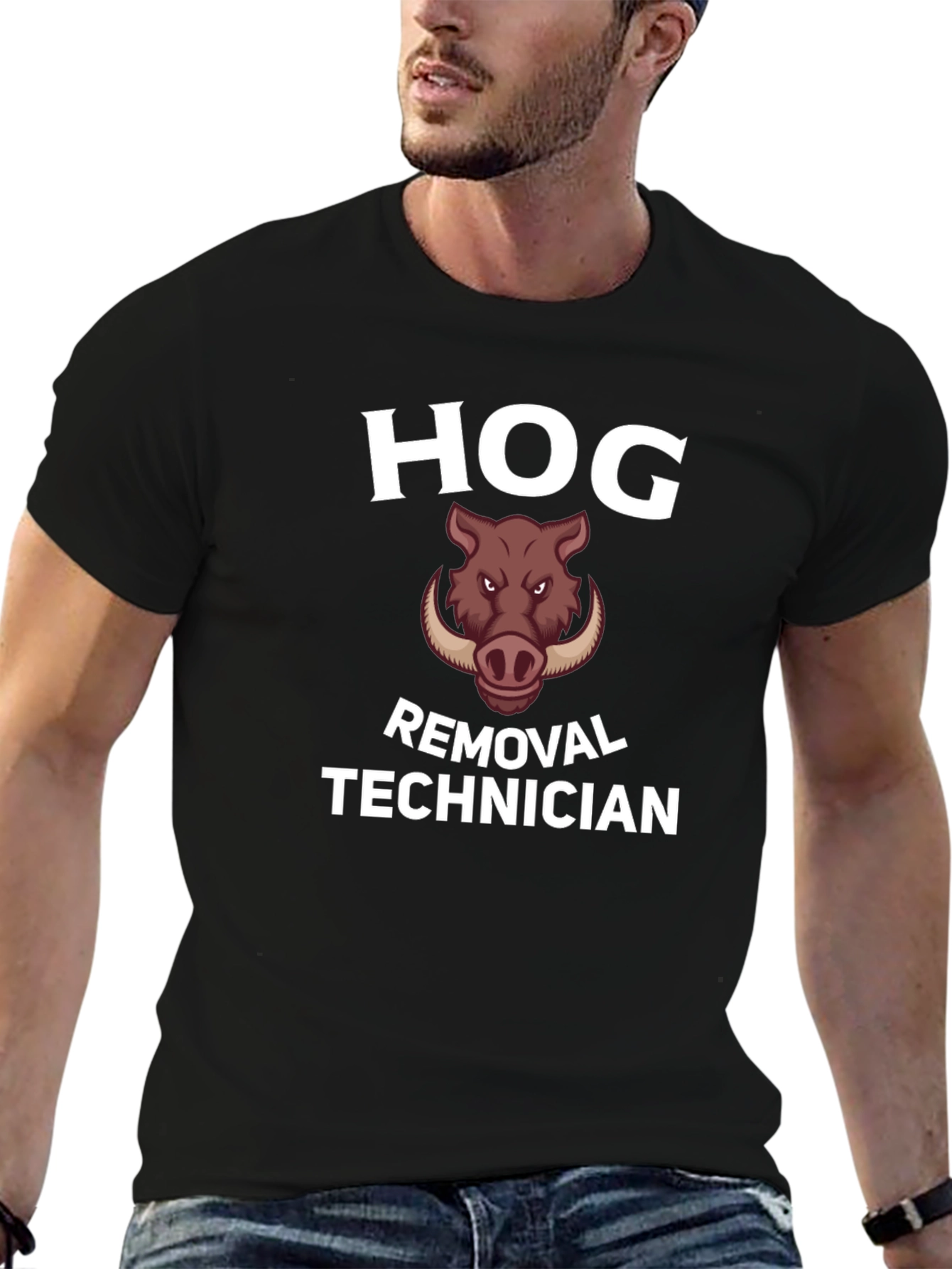 Hog Removal Technician Graphic T-Shirt