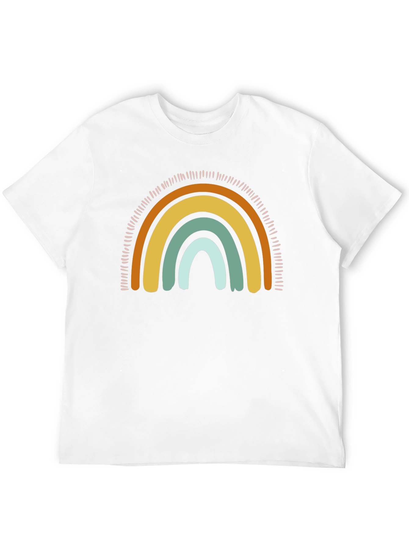 Retro Rainbow Graphic Tee - Unisex Black T-Shirt