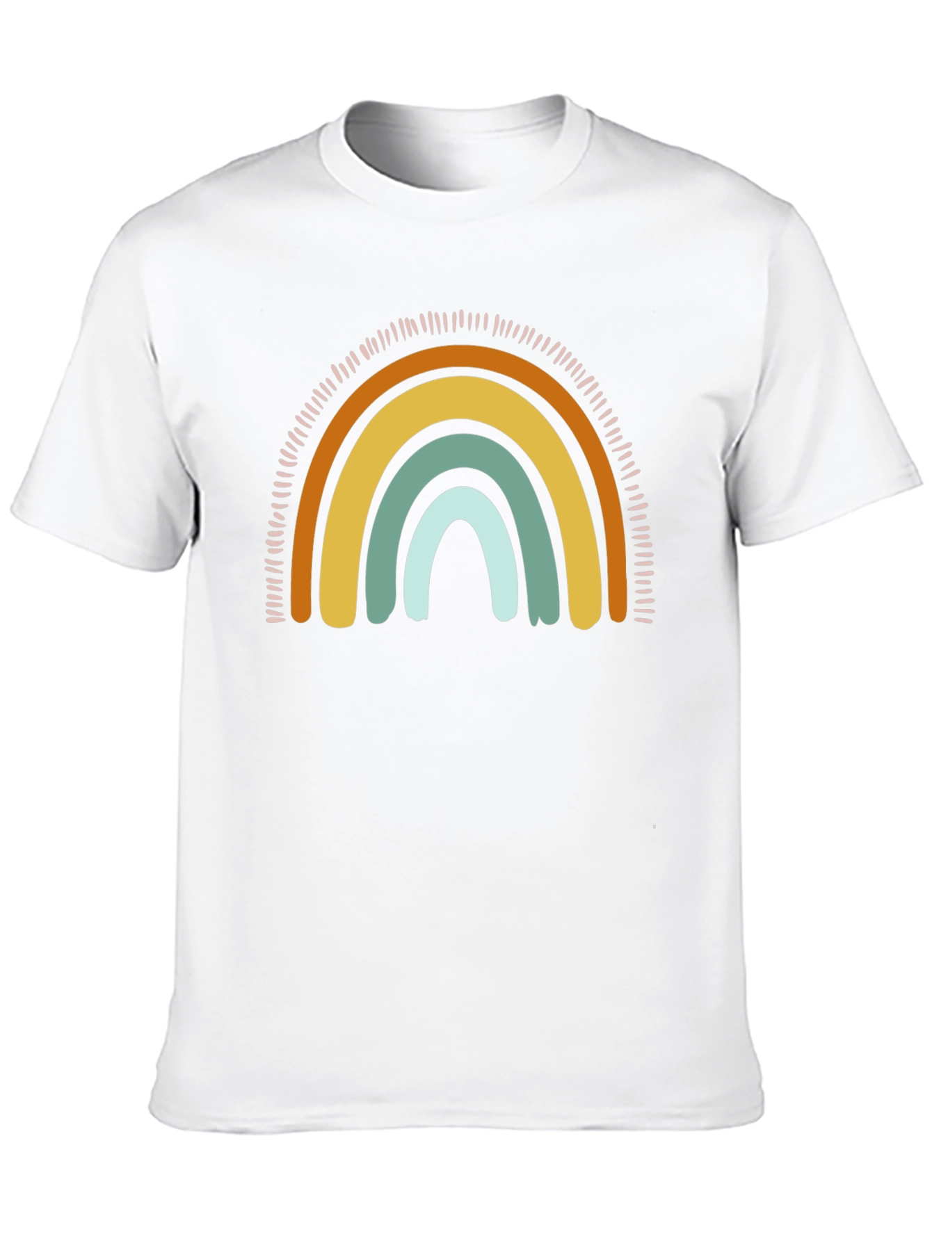 Retro Rainbow Graphic Tee - Unisex Black T-Shirt