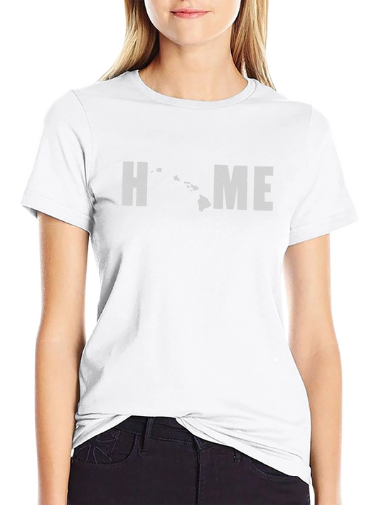 Hawaii Home Graphic T-Shirt - Black