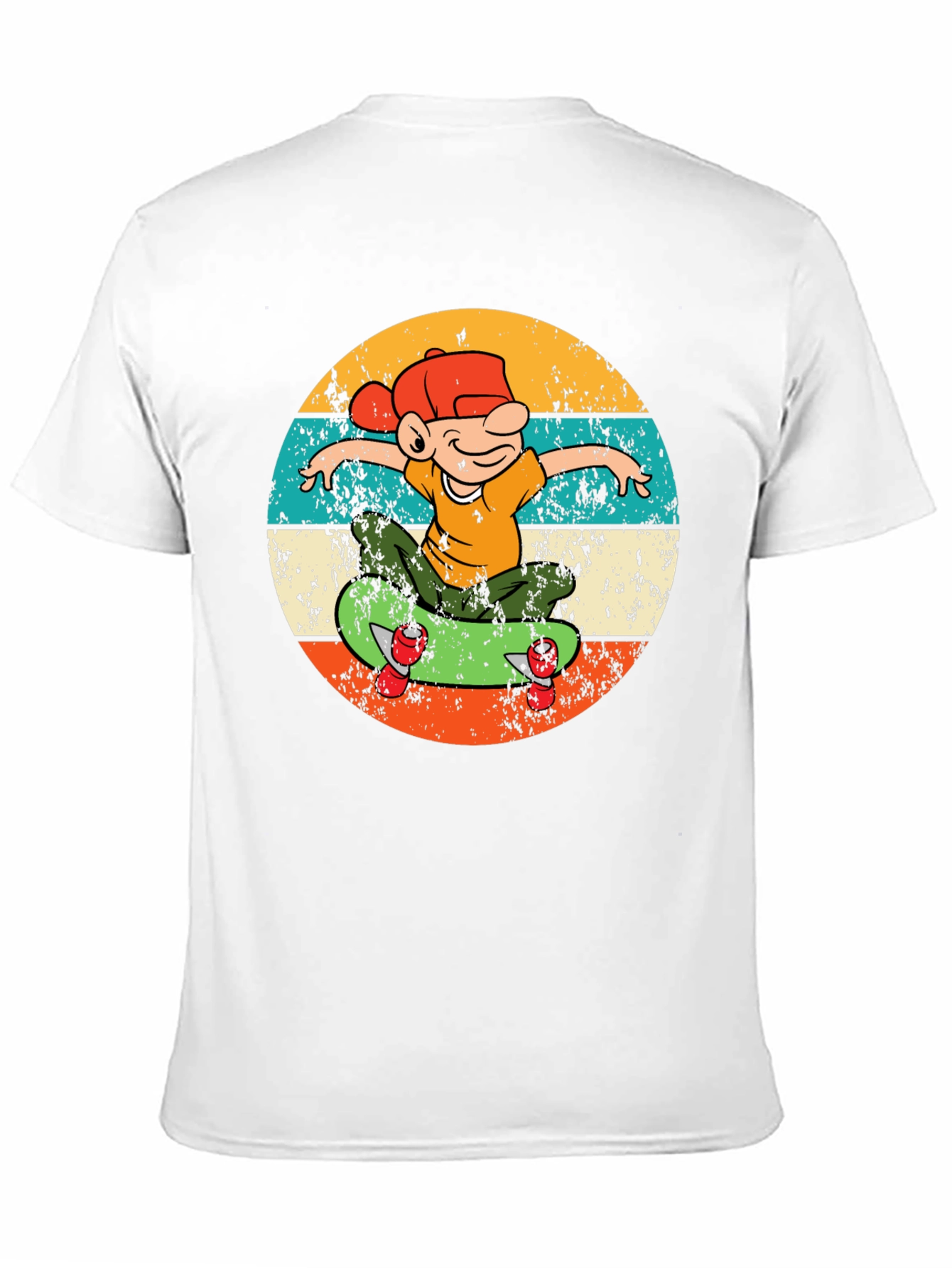Retro Skateboard Kid Graphic Tee - Cool & Casual