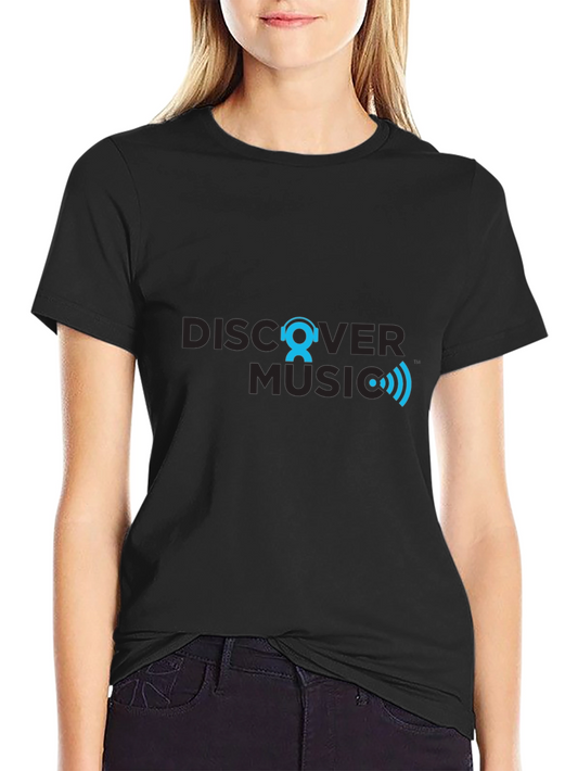 Discover Music Graphic T-Shirt - Black