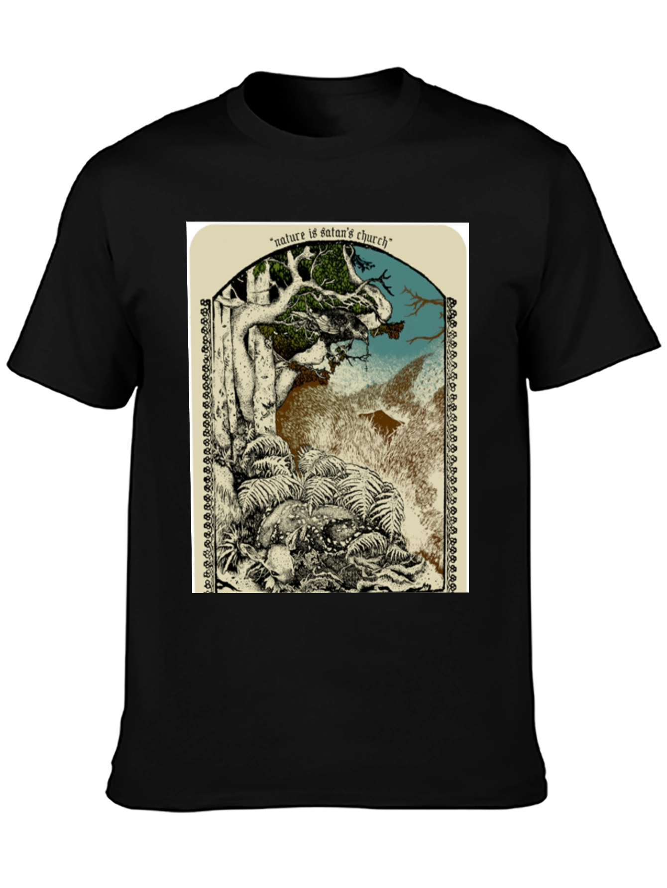 Nature is Satans Church Graphic T-Shirt
