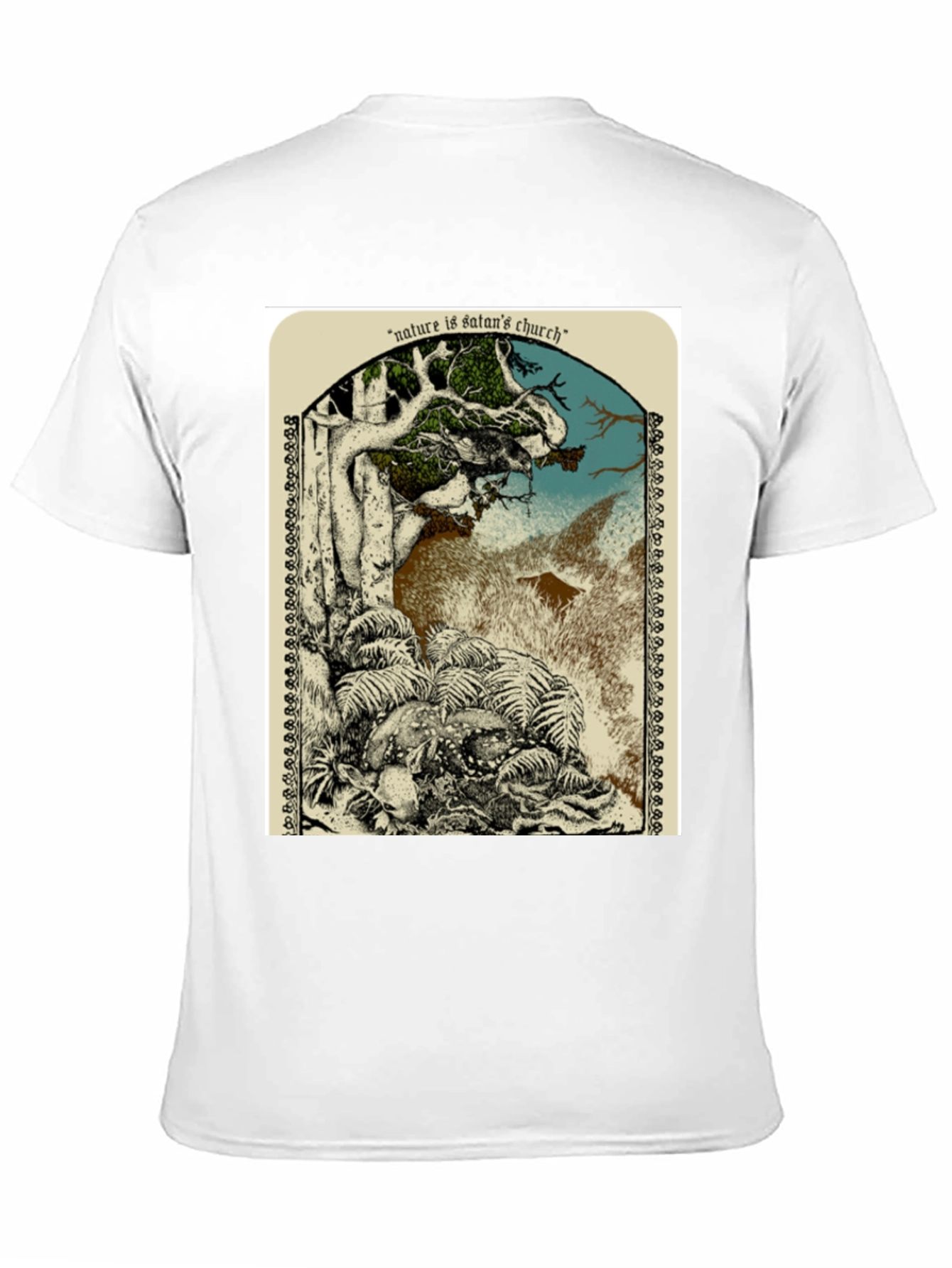 Nature is Satans Church Graphic T-Shirt