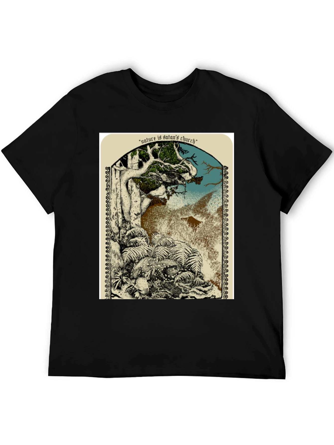 Nature is Satans Church Graphic T-Shirt