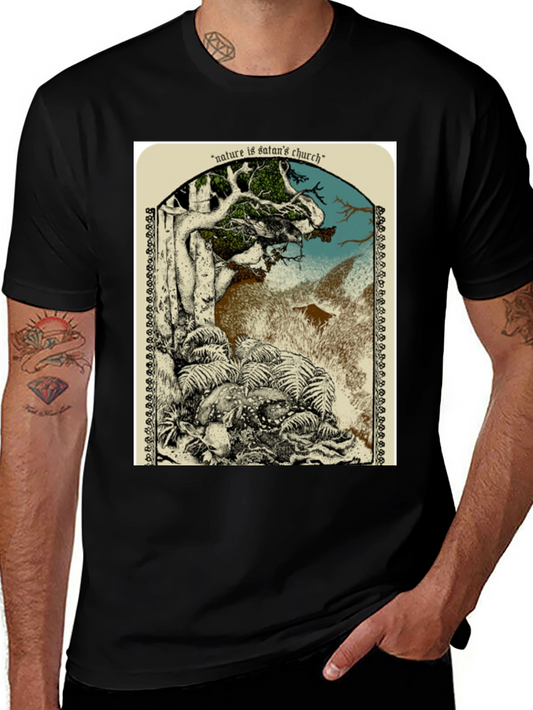 Nature is Satans Church Graphic T-Shirt