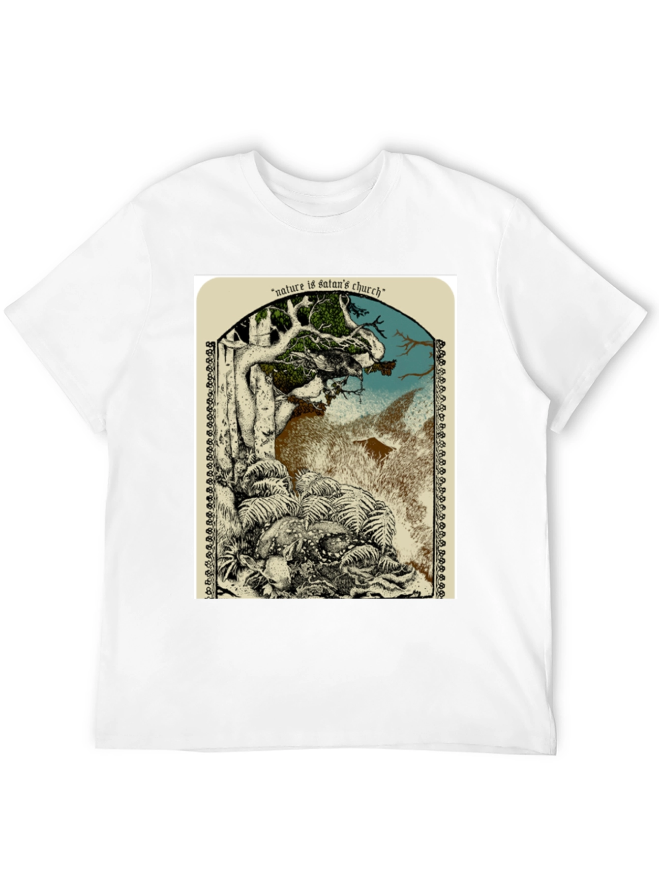Nature is Satans Church Graphic T-Shirt