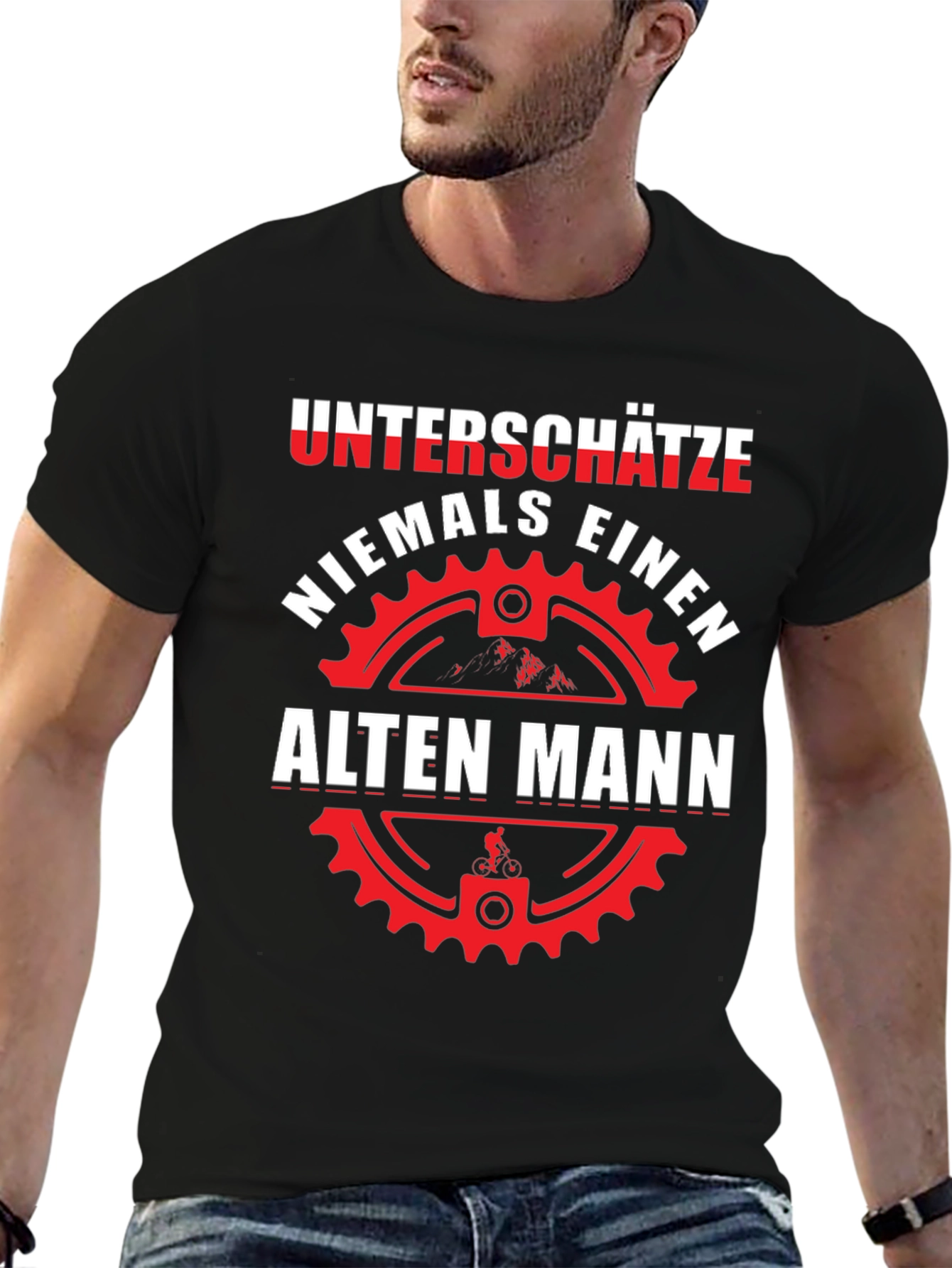 Unterschatze Niemals Alten Mann T-Shirt