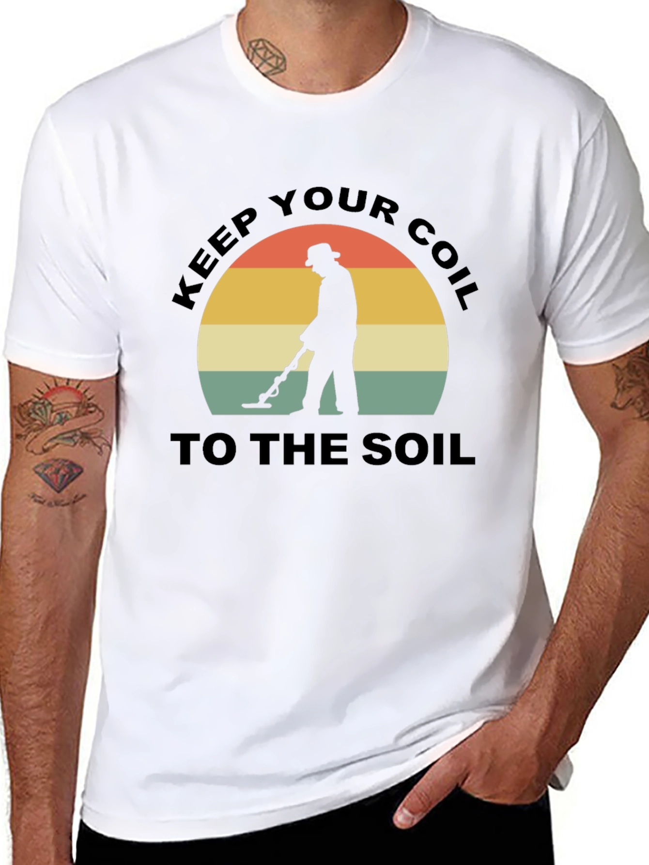Keep Your Coil to the Soil Black T-Shirt