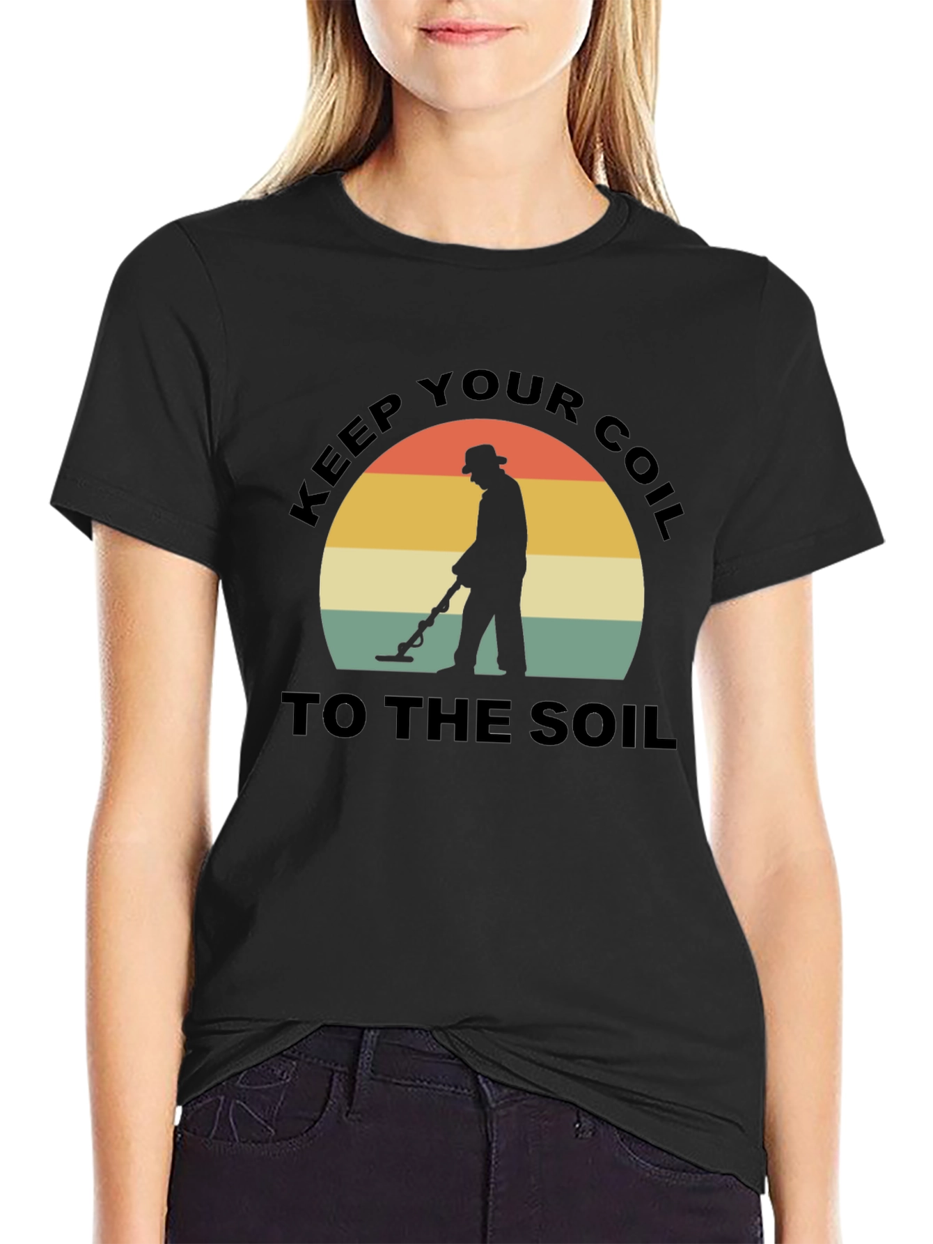 Keep Your Coil to the Soil Black T-Shirt