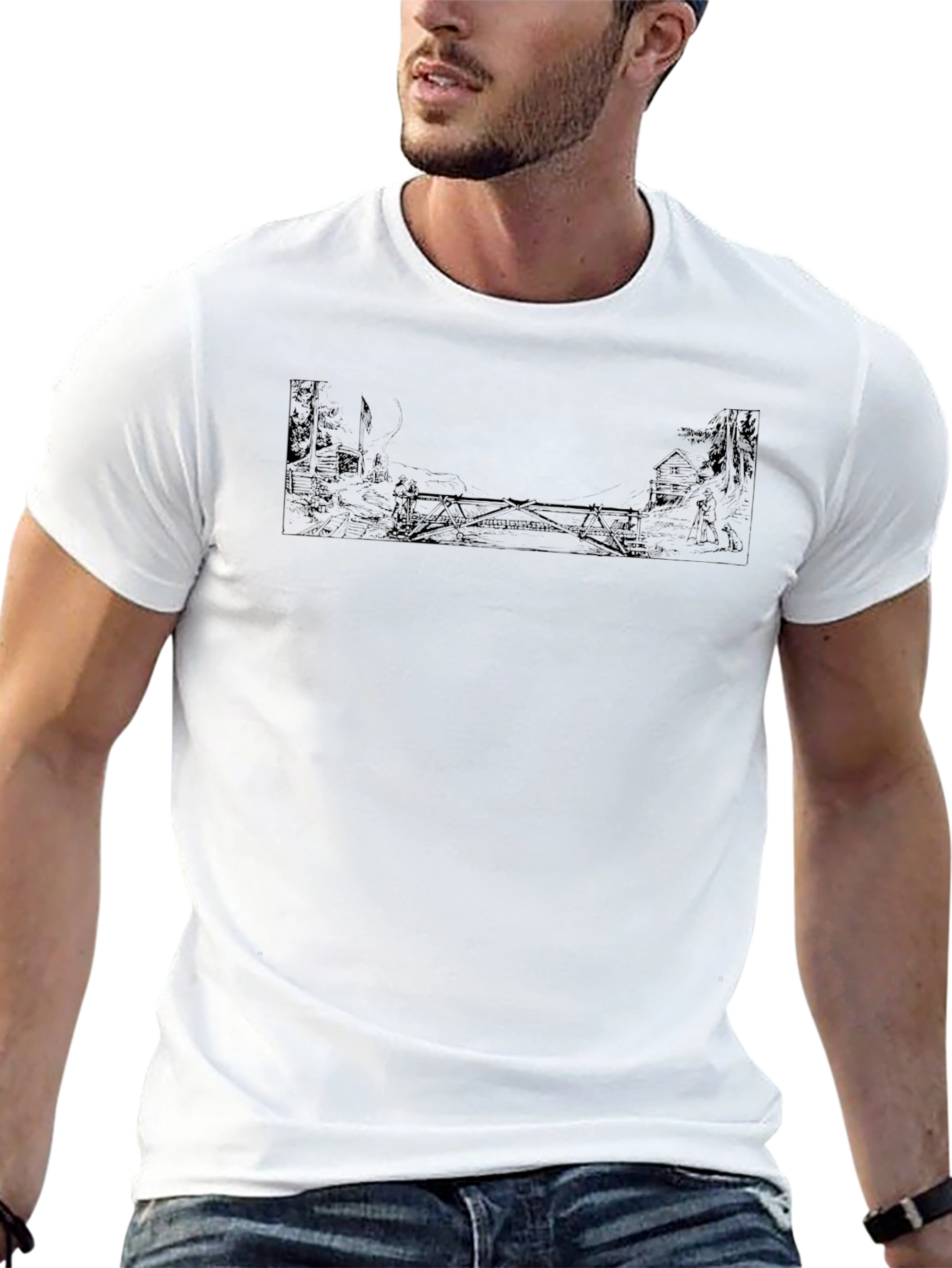 Monochrome Graphic Tee
