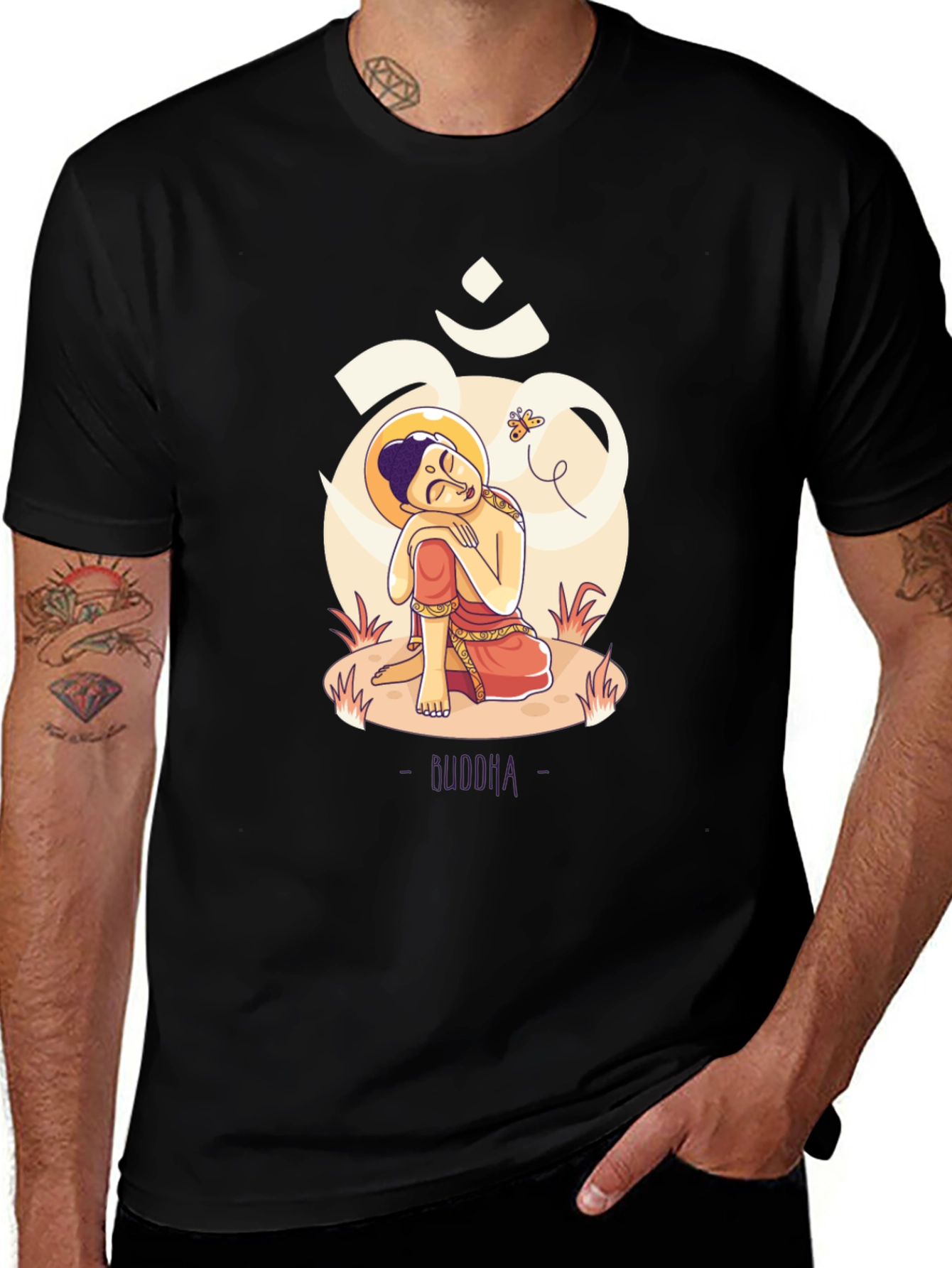 Buddha Graphic T-Shirt - Meditative Design