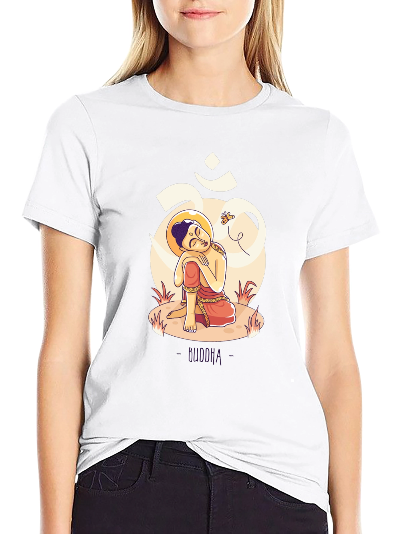 Buddha Graphic T-Shirt - Meditative Design
