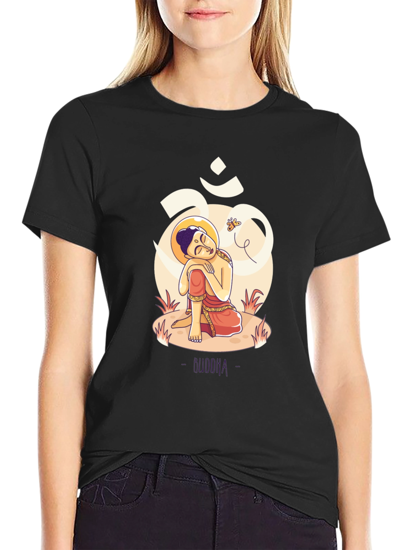Buddha Graphic T-Shirt - Meditative Design