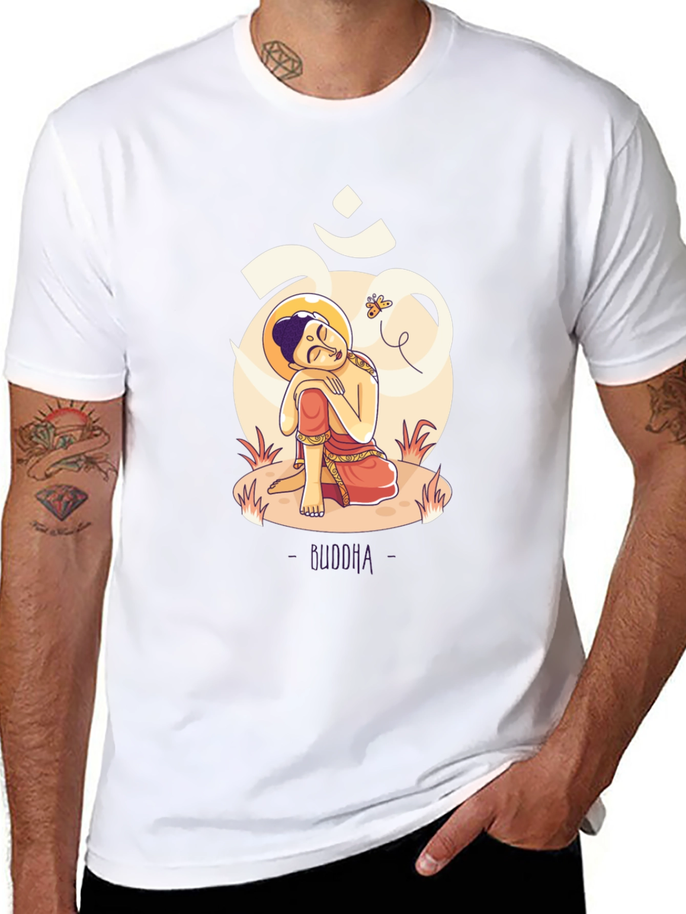 Buddha Graphic T-Shirt - Meditative Design