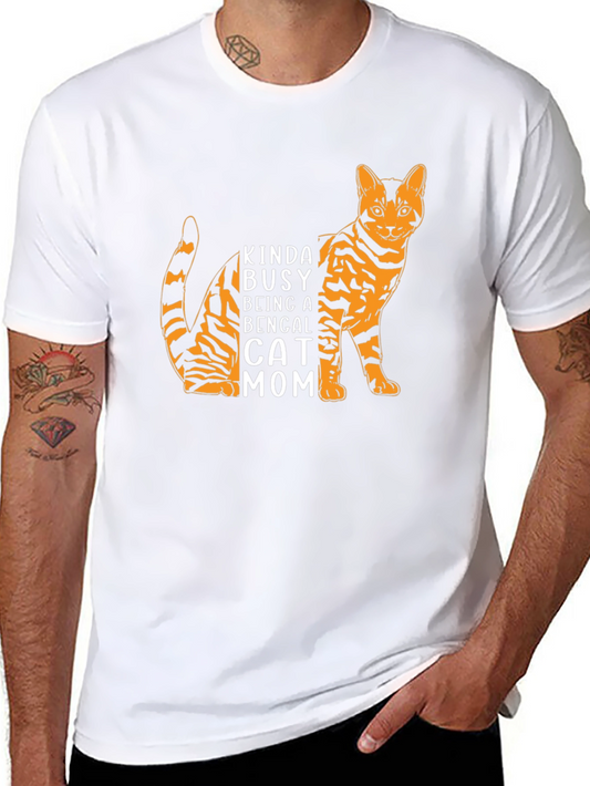 Bengal Cat Mom T-Shirt - Kinda Busy