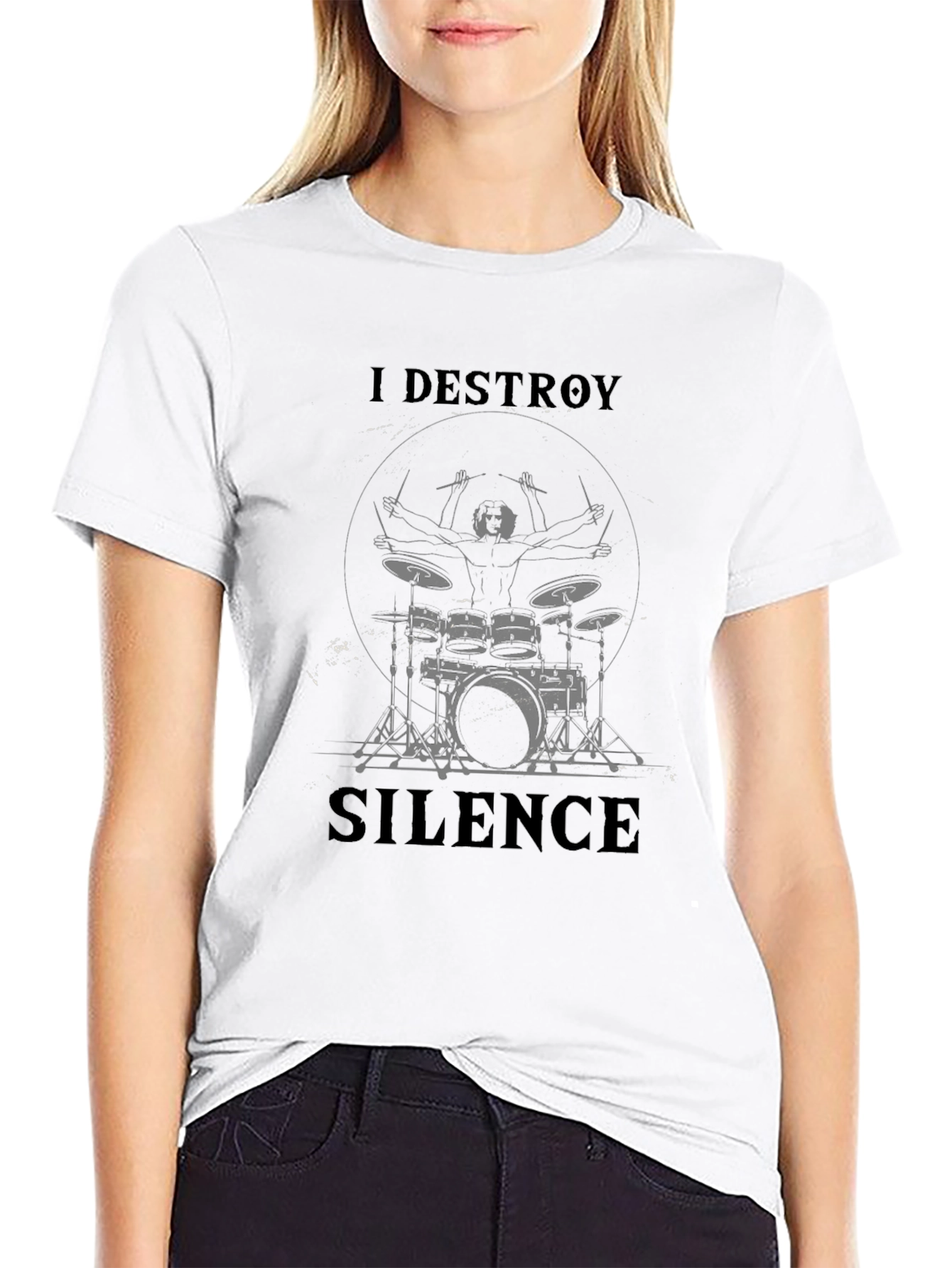 I Destroy Silence Drummer T-Shirt