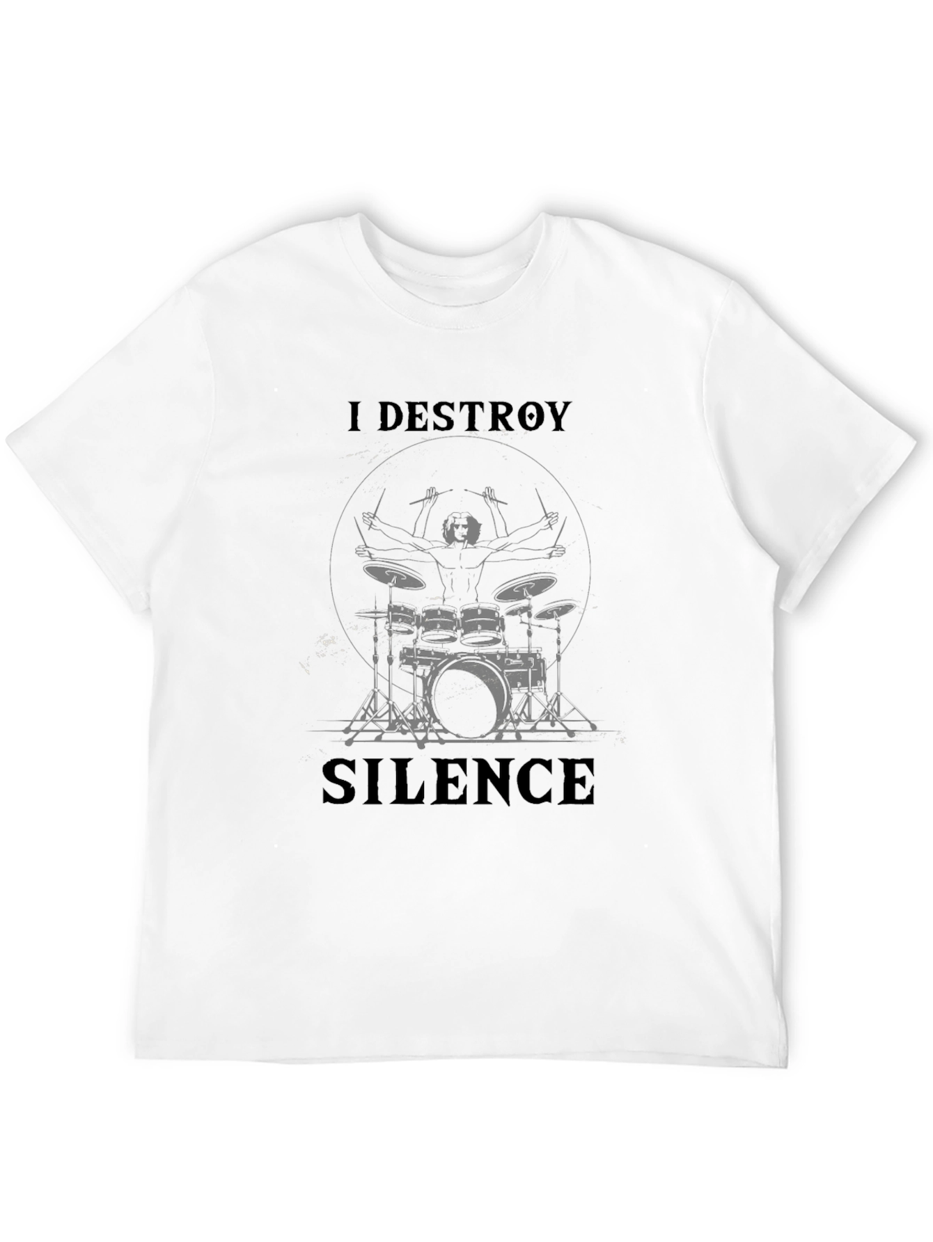 I Destroy Silence Drummer T-Shirt