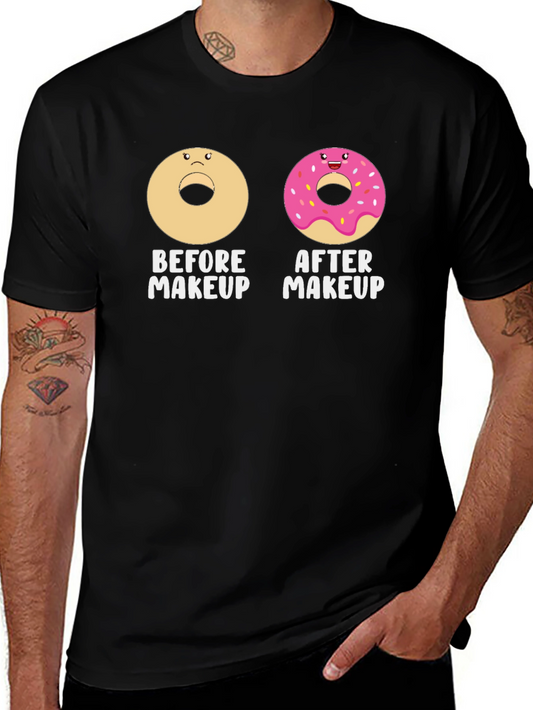Donut Before & After Makeup Graphic Tee