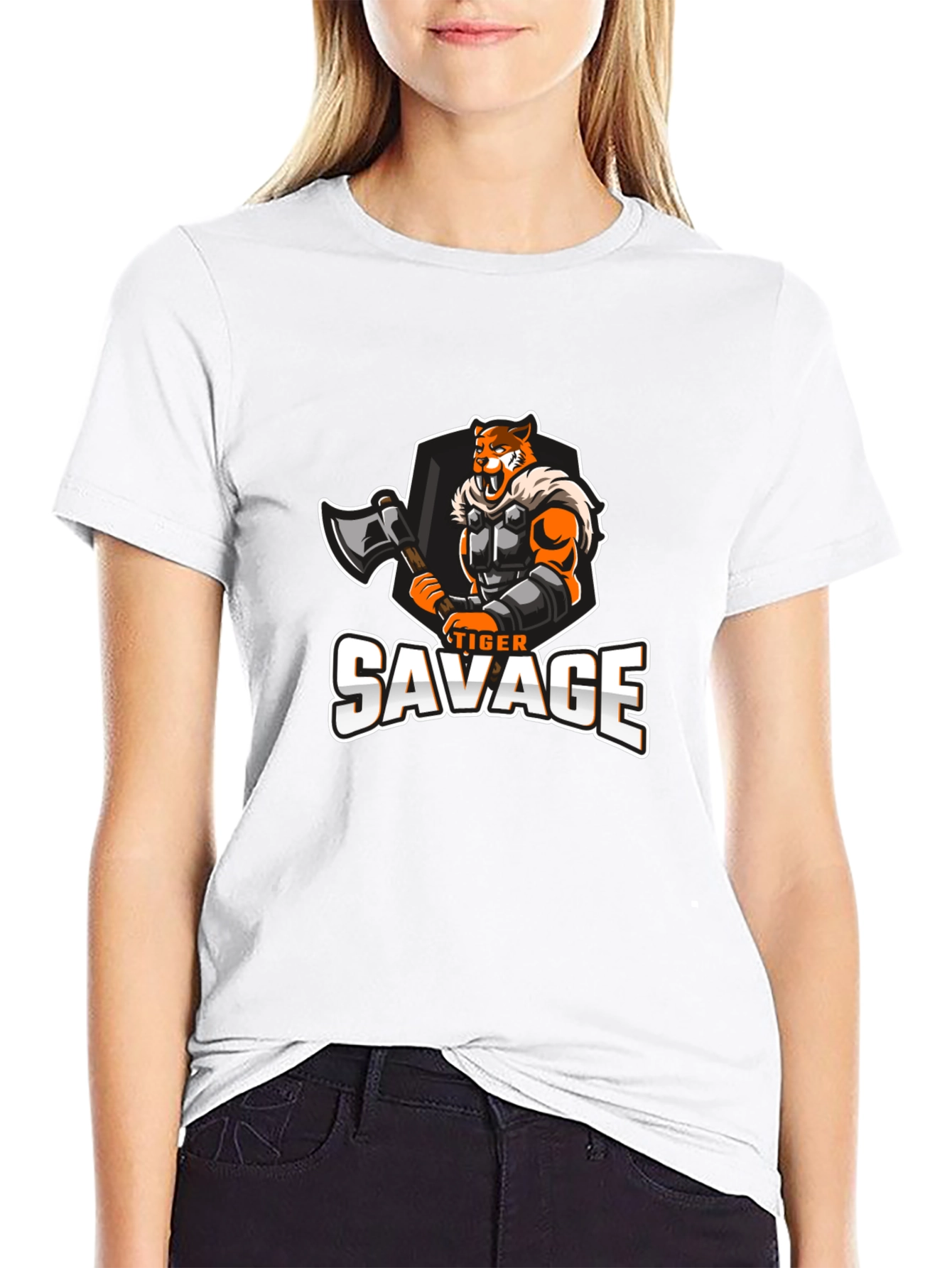 Tiger Savage Graphic Tee - Black T-Shirt