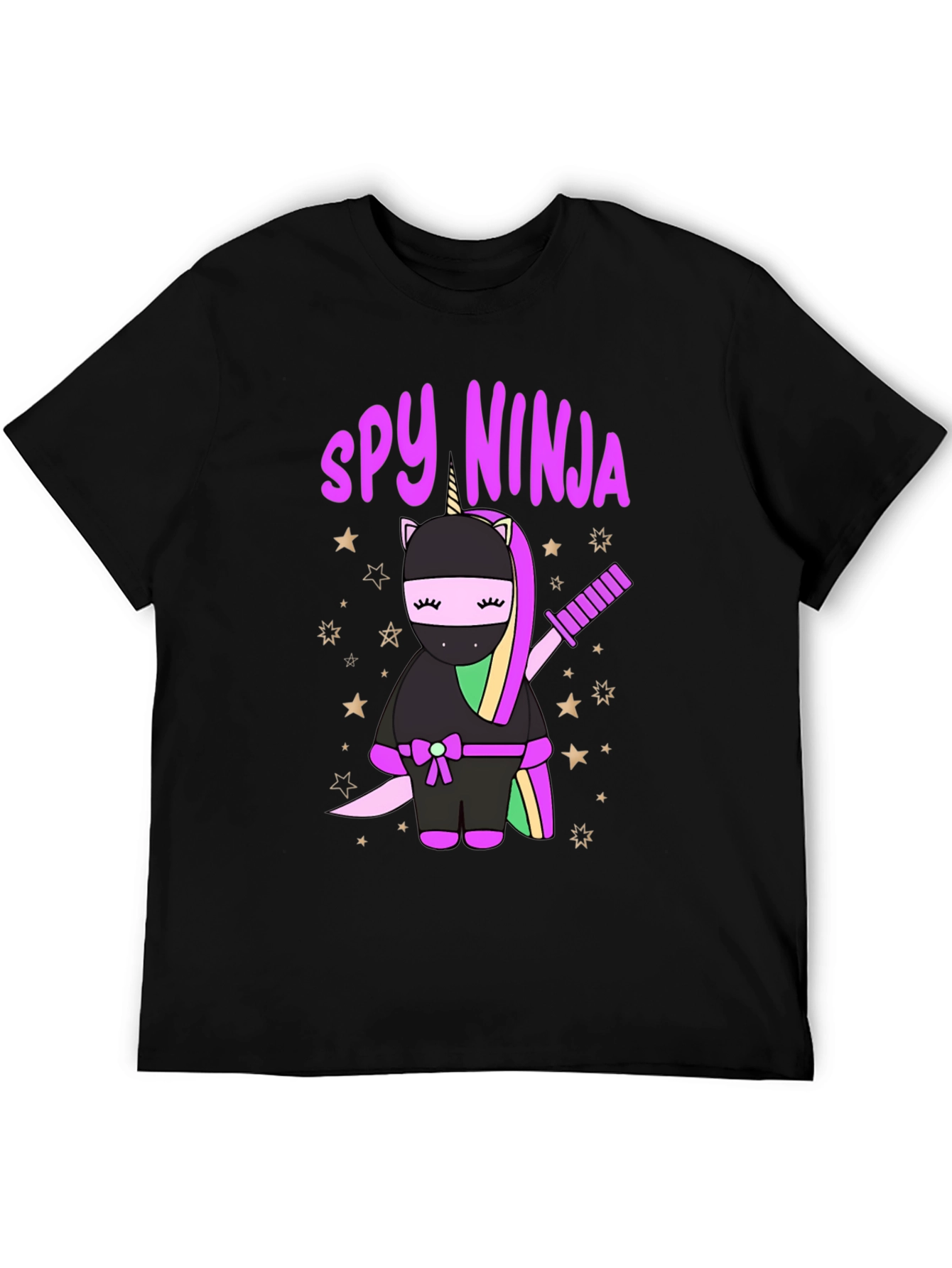 Spy Ninja Unicorn Graphic T-Shirt