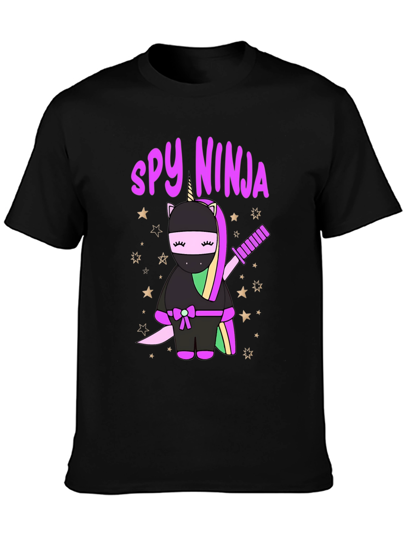 Spy Ninja Unicorn Graphic T-Shirt