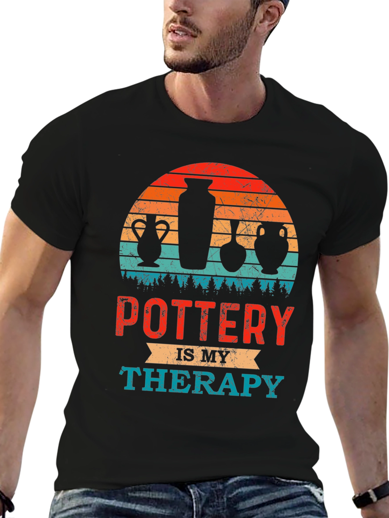 Pottery Is My Therapy Graphic Tee