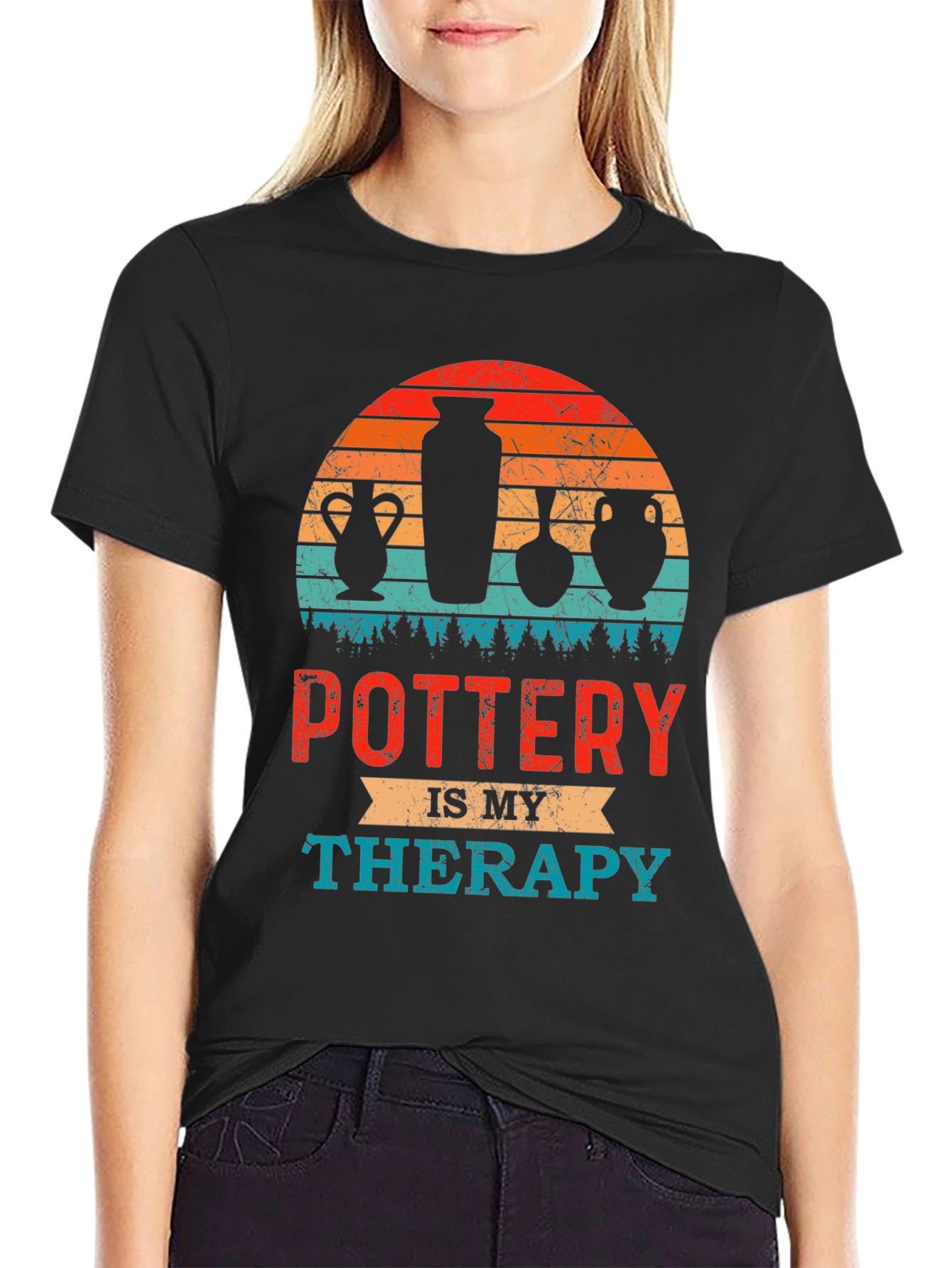 Pottery Is My Therapy Graphic Tee