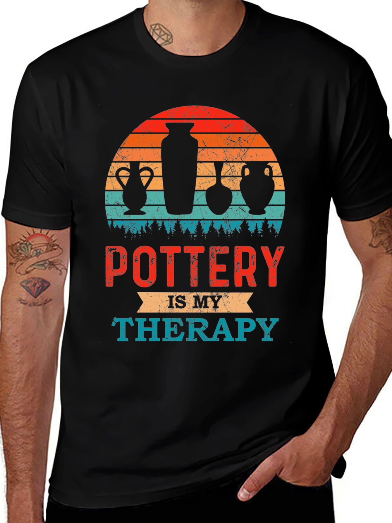 Pottery Is My Therapy Graphic Tee
