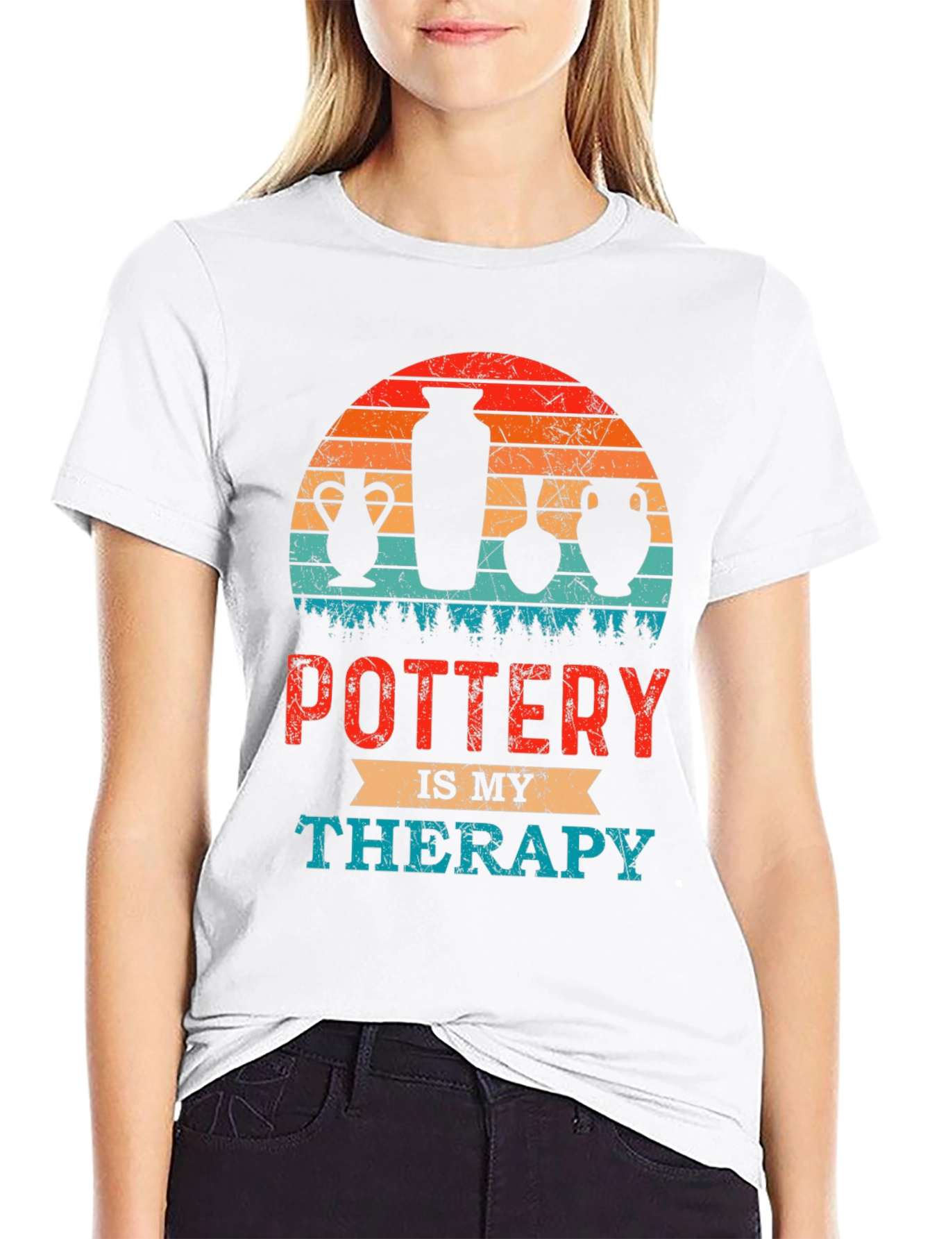 Pottery Is My Therapy Graphic Tee