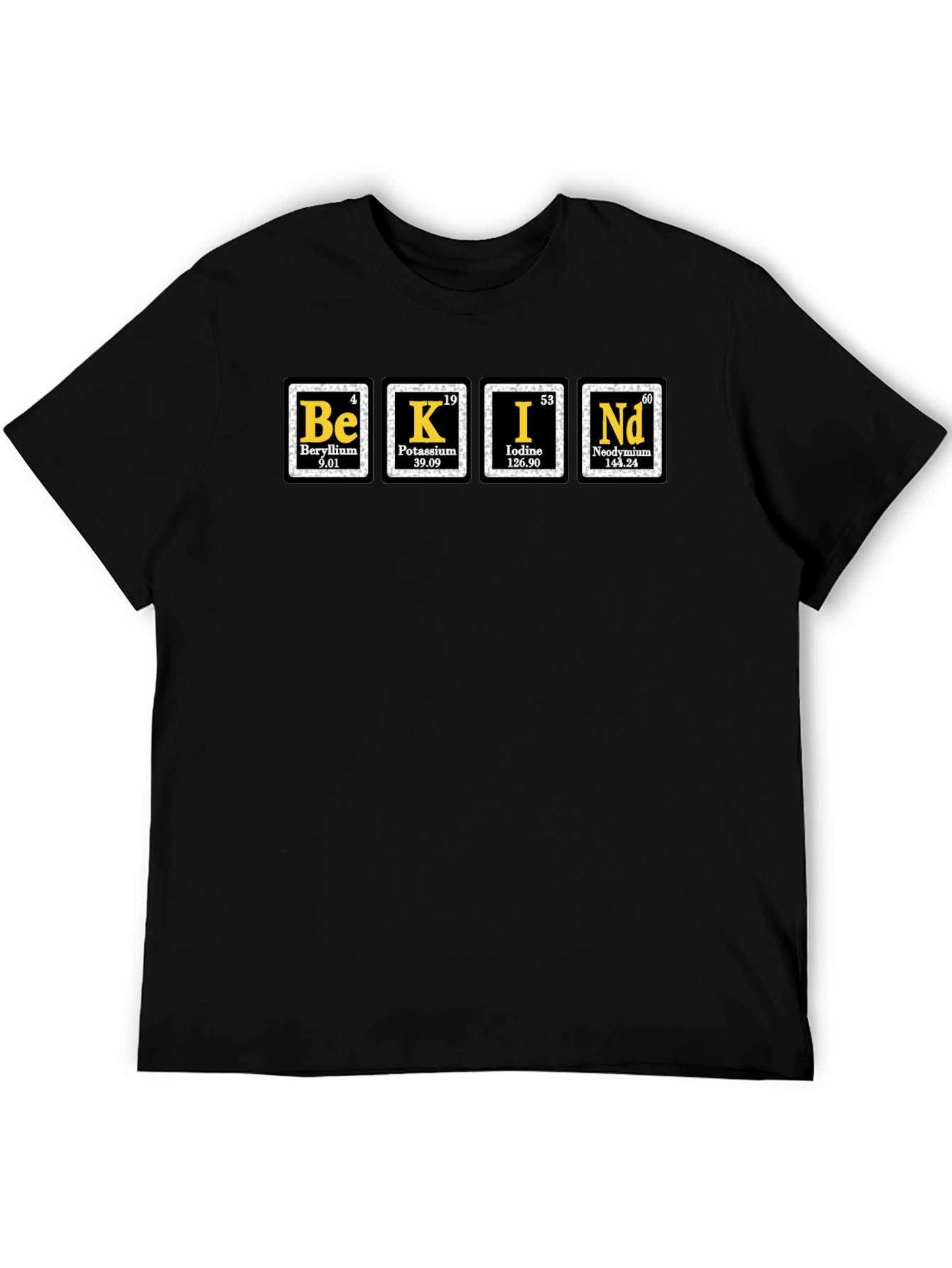 Be Kind Periodic Table Black T-Shirt
