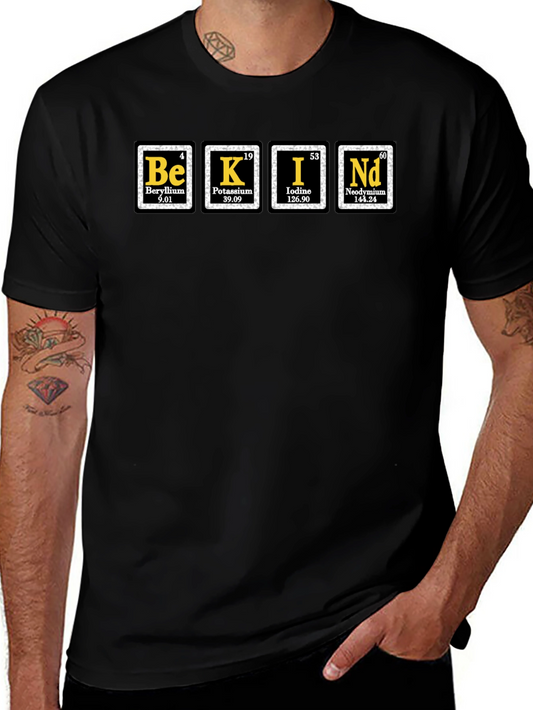 Be Kind Periodic Table Black T-Shirt