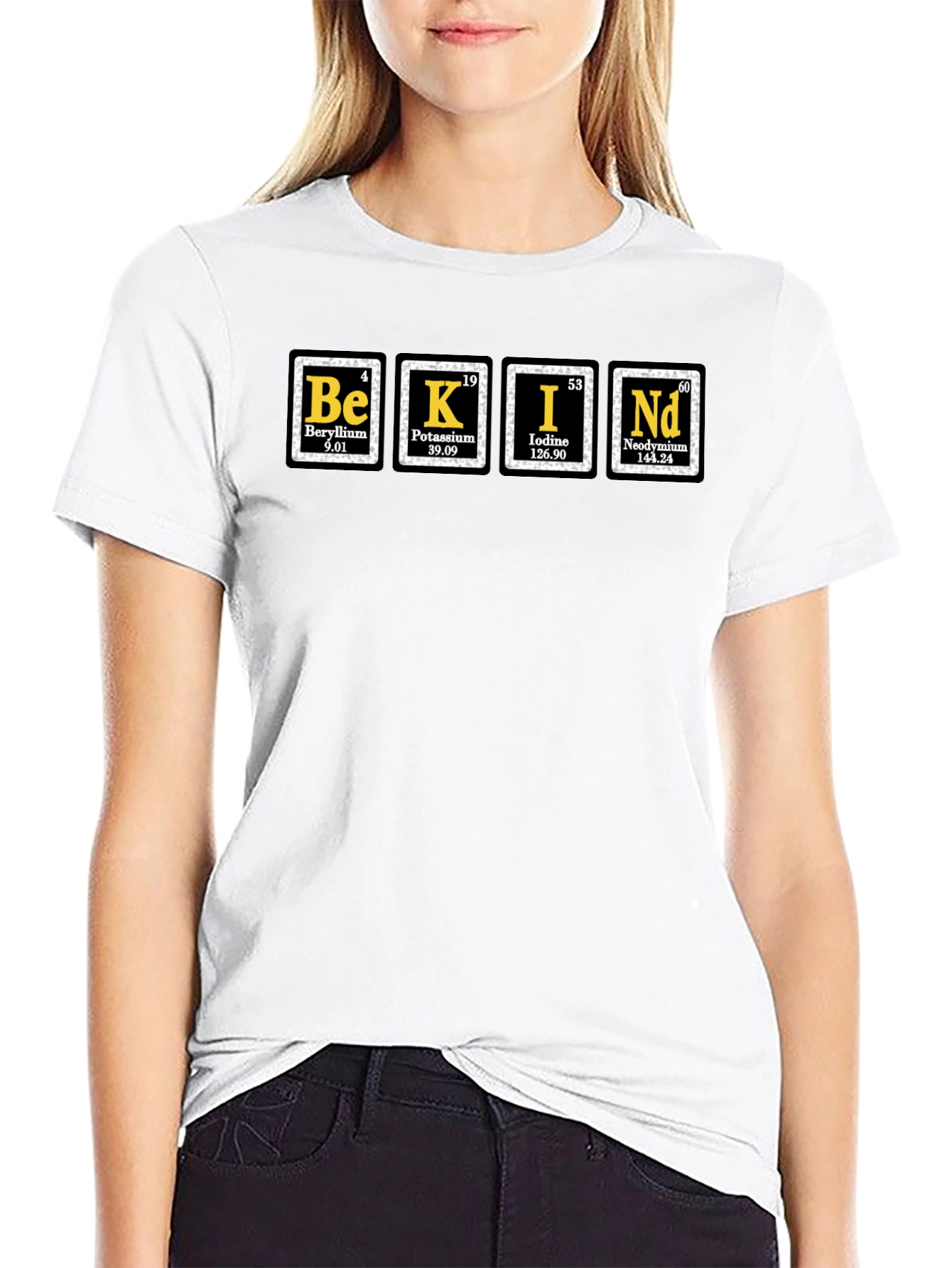 Be Kind Periodic Table Black T-Shirt