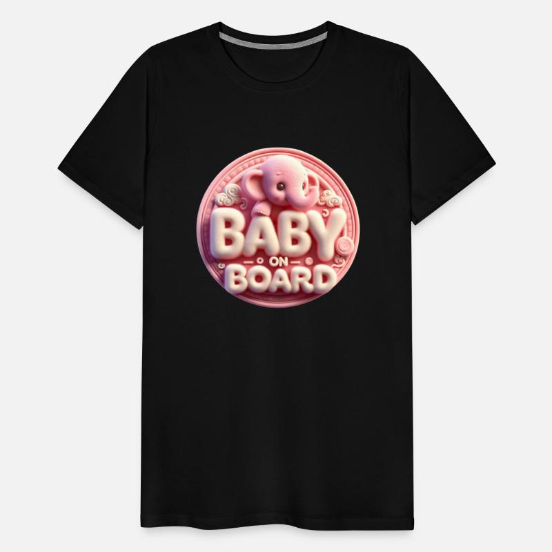 Baby announcement with text “Baby on Board"