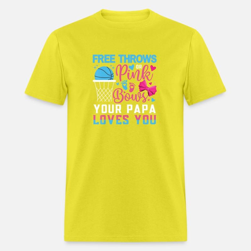 Baby Gender Reveal Free Throws or Pink Bows Papa L