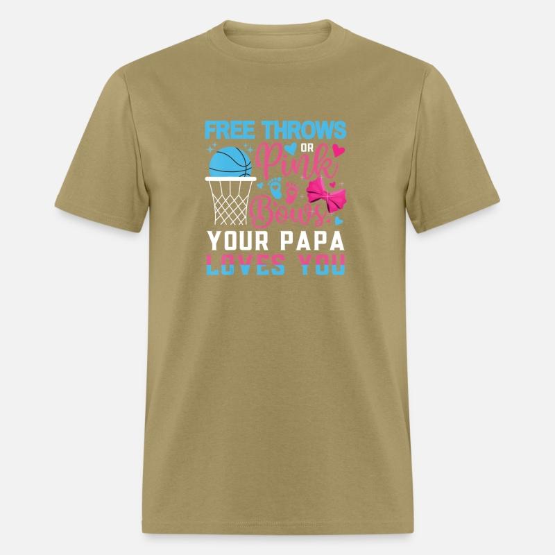 Baby Gender Reveal Free Throws or Pink Bows Papa L