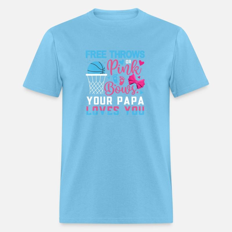 Baby Gender Reveal Free Throws or Pink Bows Papa L