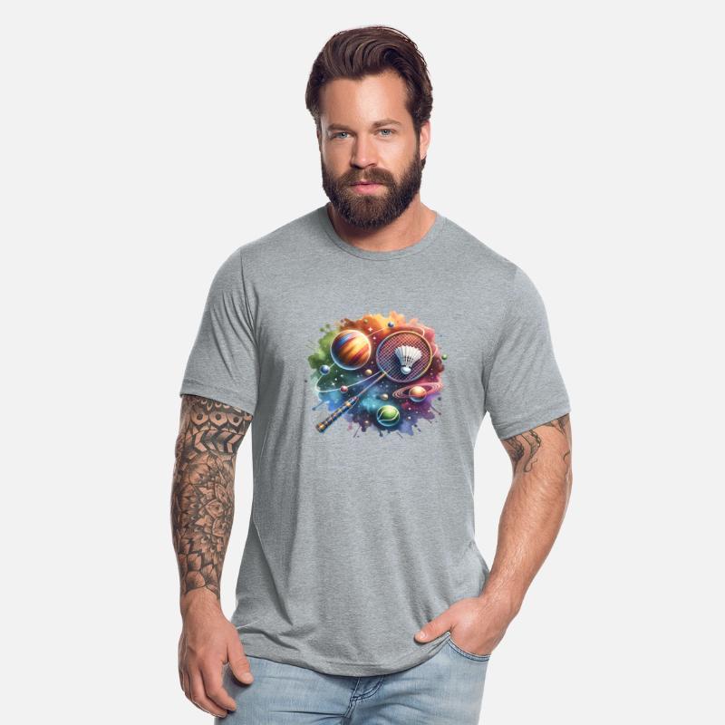 Badminton Player with Shuttlecock Smash Hand