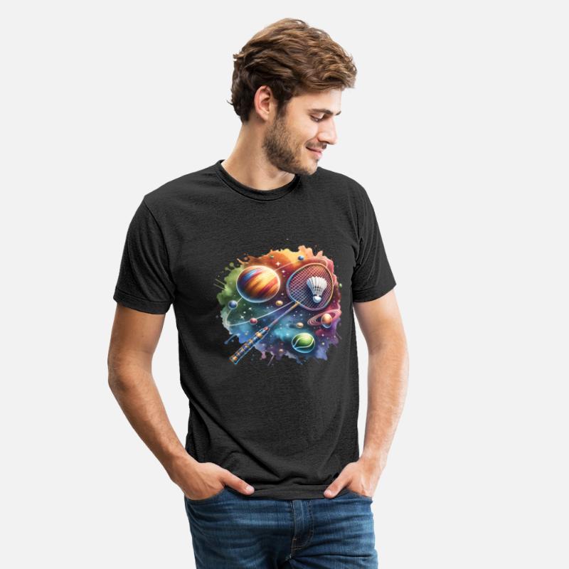 Badminton Player with Shuttlecock Smash Hand